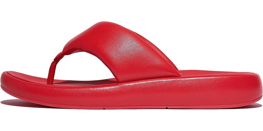 Fitflop Iqushion D-Luxe Padded Leather Toe-Post Sandals Sandale günstig online kaufen