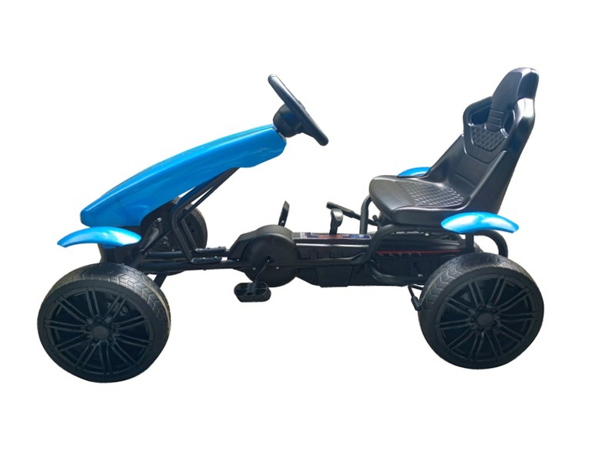 mit Handbremse, blau bis kg Gangschaltung Tretauto Farbe: Pedal-Go-Kart 30 EVA-Gummireifen, TPFLiving Matteo - Belastbarkeit - und Go-Kart -