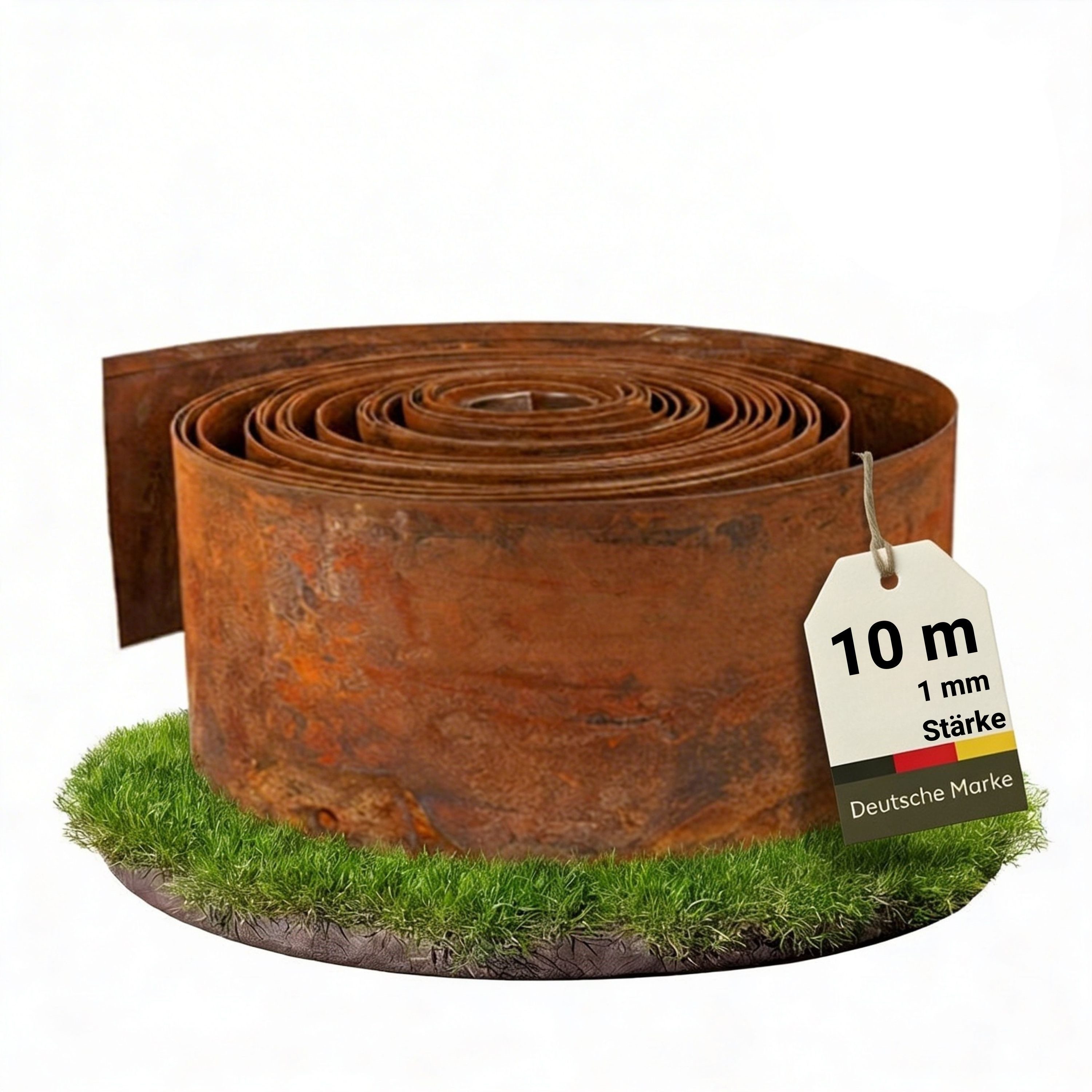 NovaTerra Rasenkante Rasenkante 10m x 15 cm 1 mm Stärke