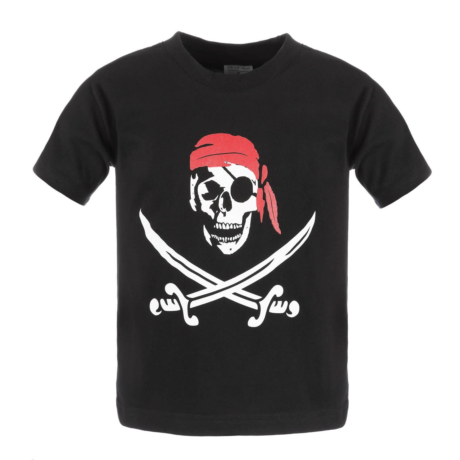 mit T-Shirt Frontprint modAS - Pirat Sommershirt T-Shirt Kinder