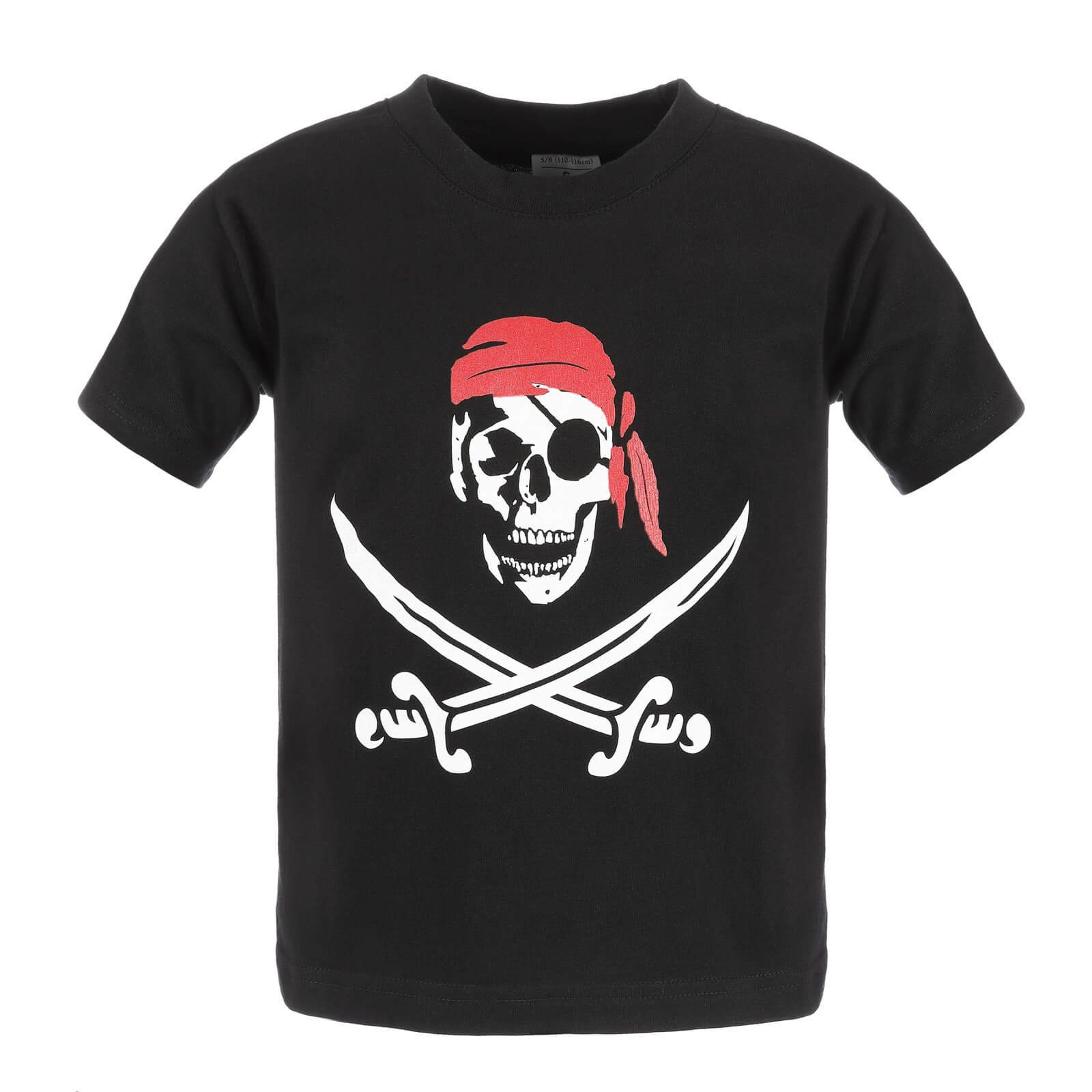 modAS T-Shirt 17205 Kinder T-Shirt Pirat - Sommershirt mit Frontprint