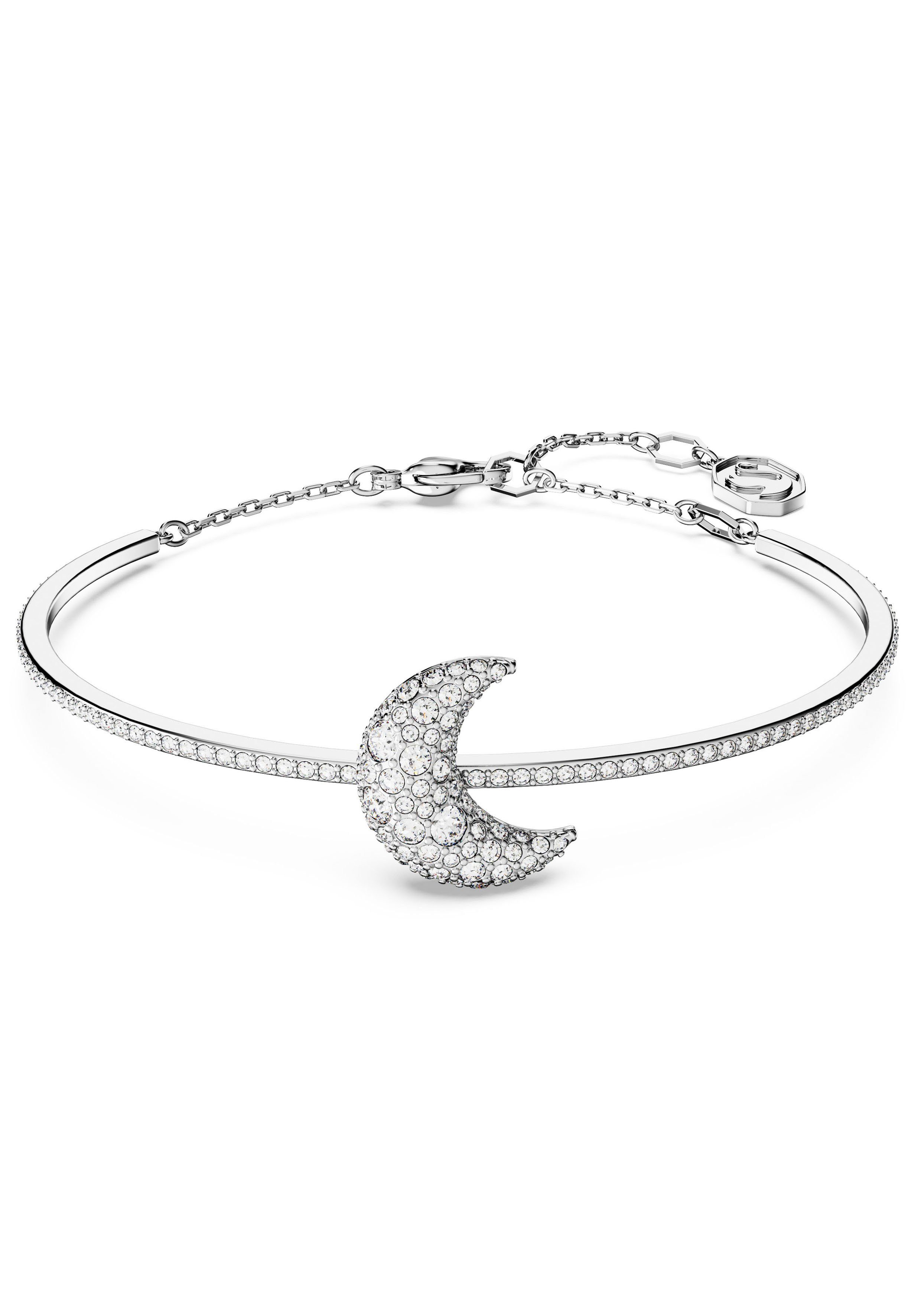 Swarovski Armreif LUNA, HALBMOND, 5666175, mit Swarovski® Kristall