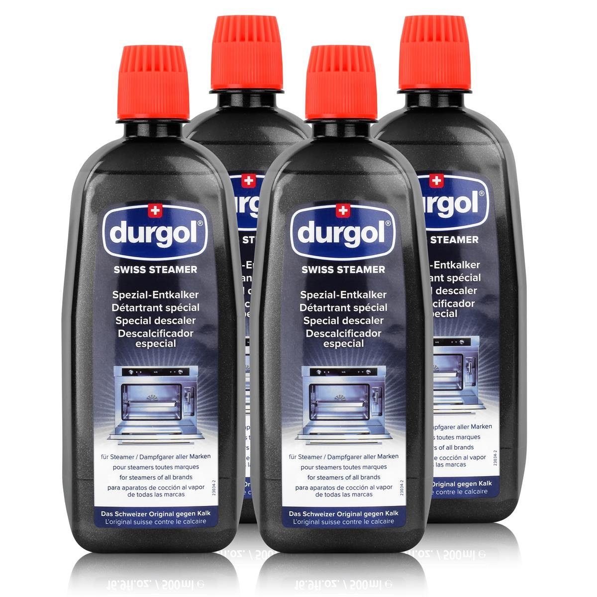 Durgol Durgol Swiss Steamer Spezial-Entkalker 500ml - Für Dampfgarer (4er Pac Spezialwaschmittel