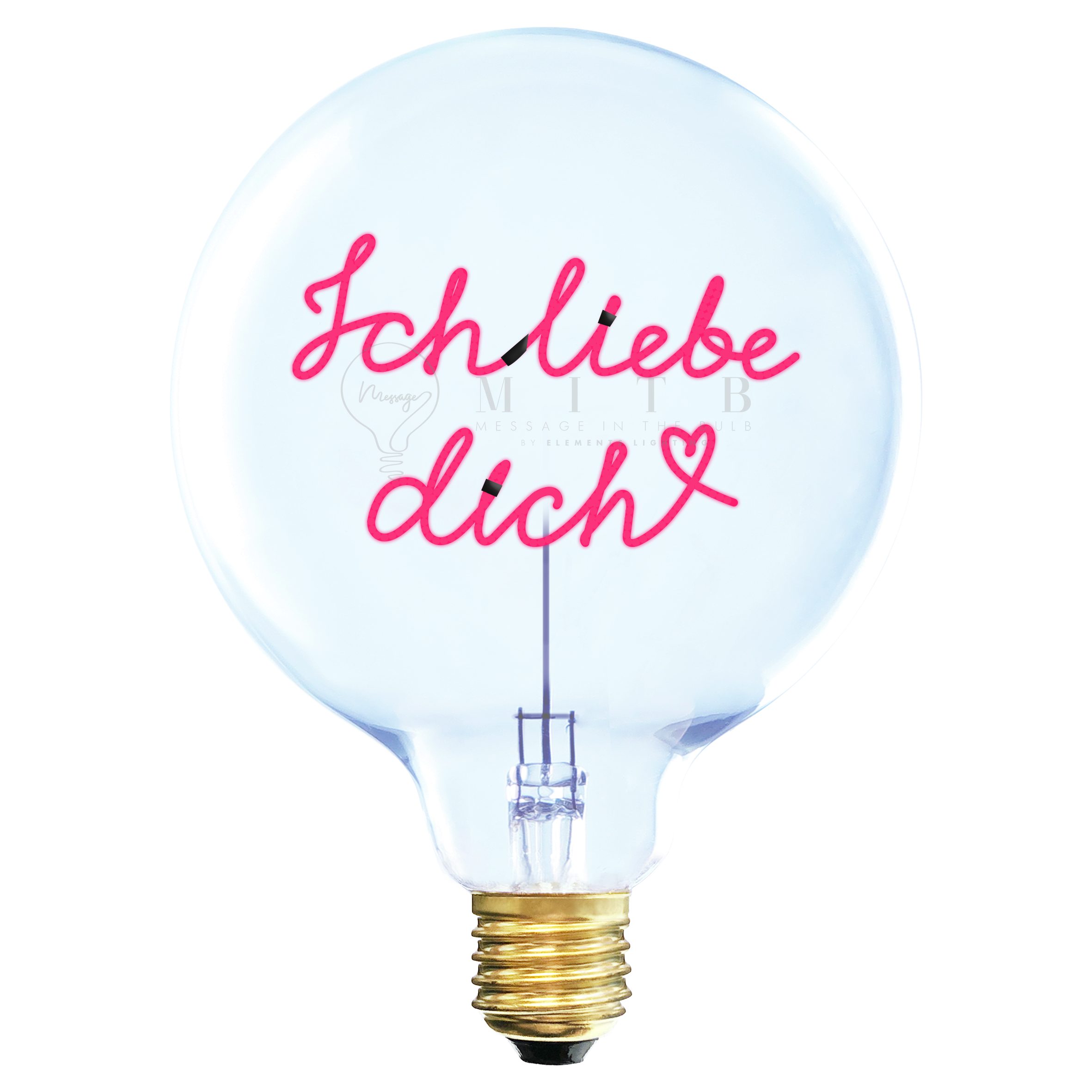 Fitz Art & Light GmbH & Co. KG LED-Leuchtmittel AMPOULE ICH LIEBE DICH