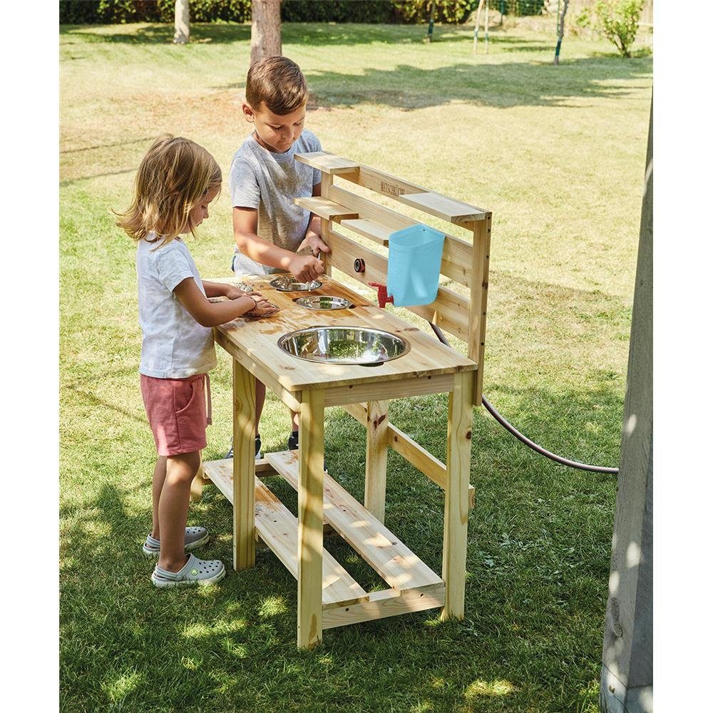 Happy People Outdoor-Spielküche Matschküche, aus Holz, günstig online kaufen