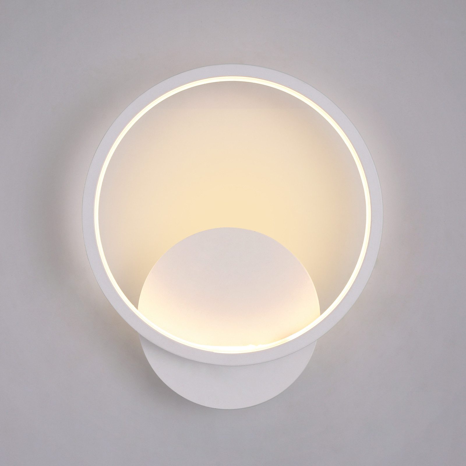 Goeco Wandleuchte rund modern, 12W Aluminium günstig online kaufen