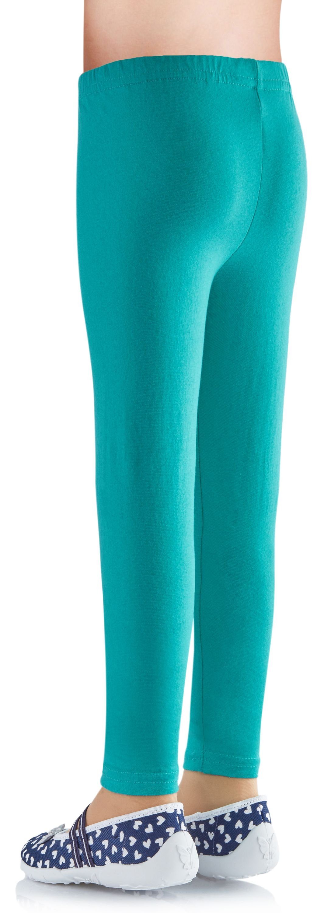 Mädchen Ladeheid aus elastischer Minze6 (1-tlg) Baumwolle Leggings Leggings LAMA03 Bund