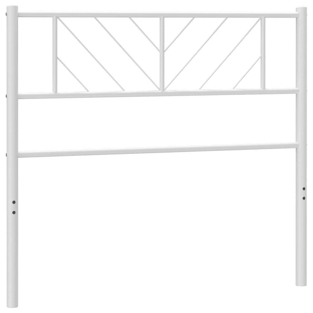 vidaXL Bett Ersatz-Kopfteil Metall Weiß 75 cm (1-tlg)