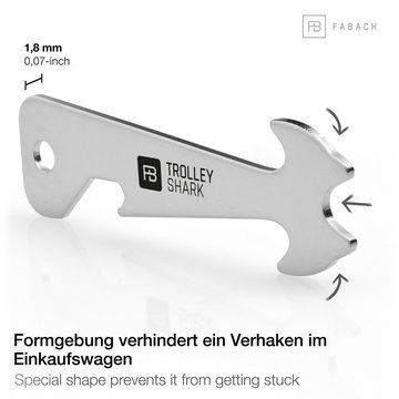 FABACH Schlüsselanhänger Trolley Shark Einkaufswagenlöser - Einkaufswagenchip Einkaufschip (1-tlg)