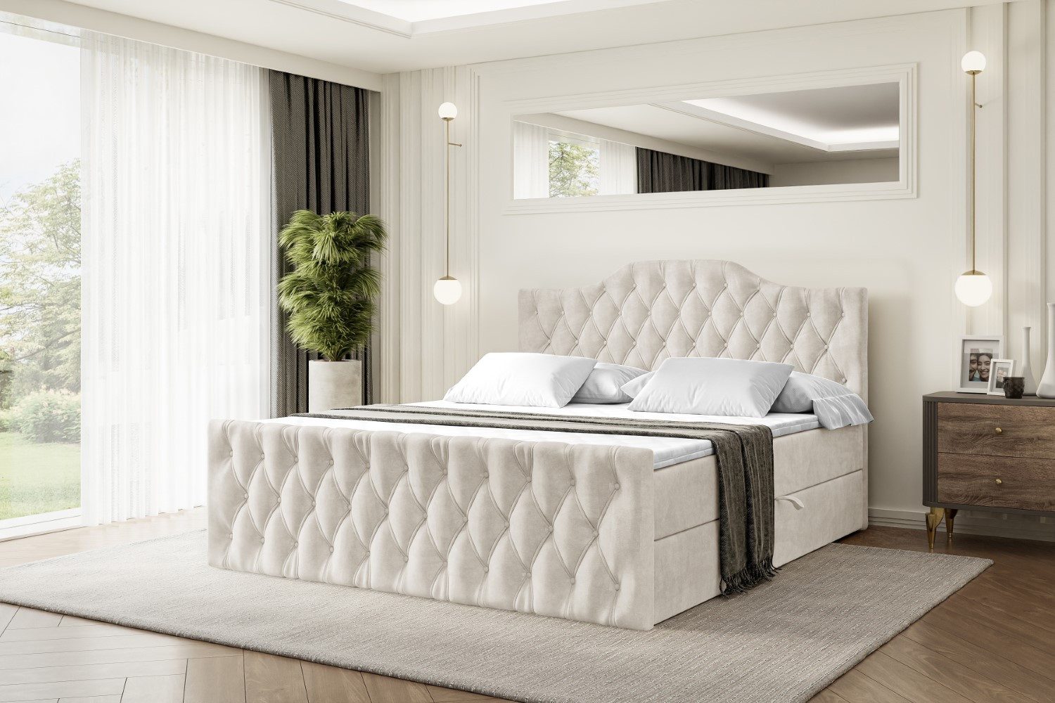 ALTDECOR Boxbett VILA-1-Z (Multipocket-Matratze H4, H3 günstig online kaufen