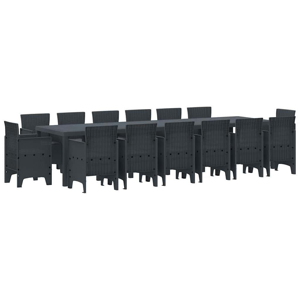 vidaXL Gartenlounge-Set Garten Essgruppe 15 pcs günstig online kaufen