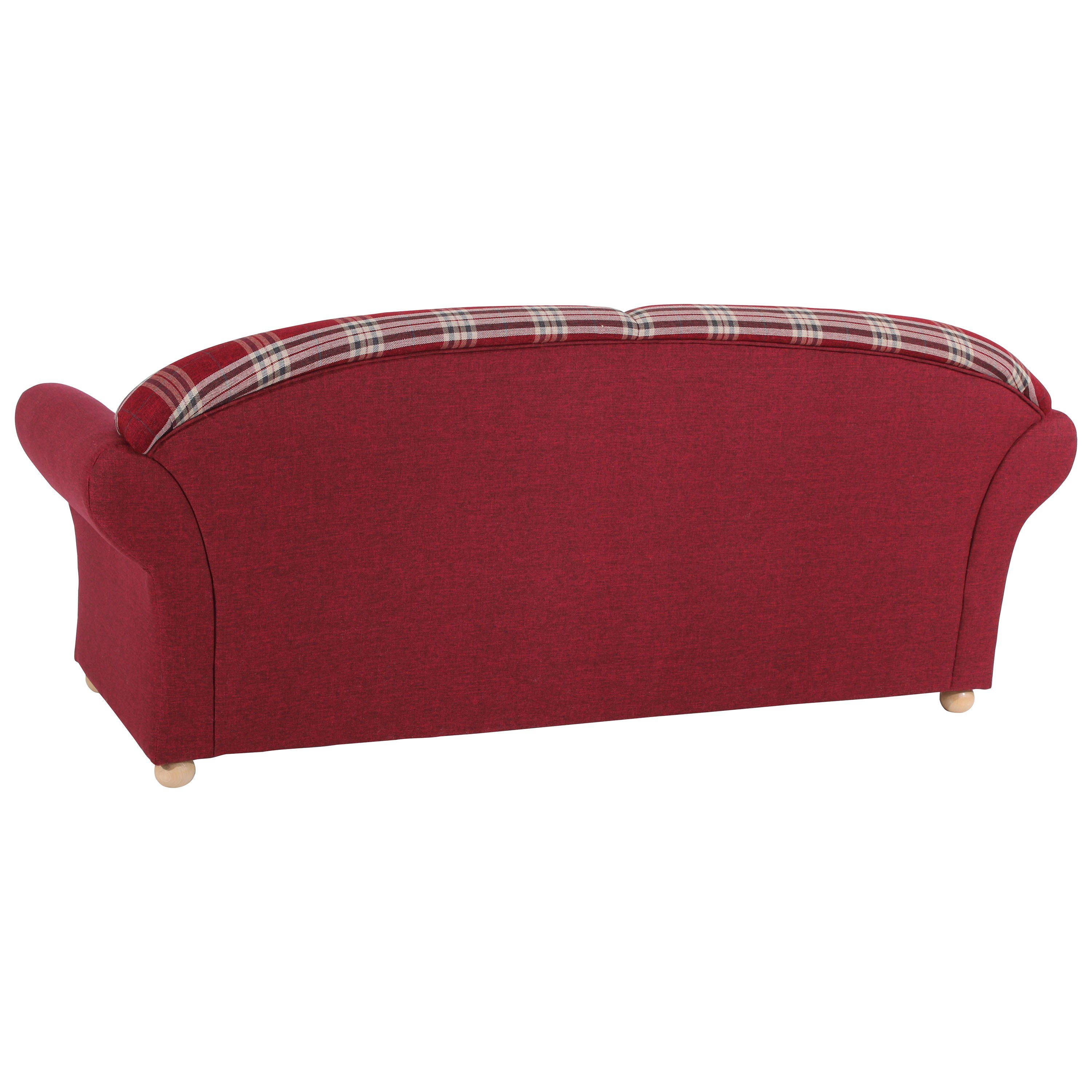 Flachgewebe, Sofa in 1 Stück, Made Corona Max Germany 2,5-Sitzer Winzer® 2,5-Sitzer rot