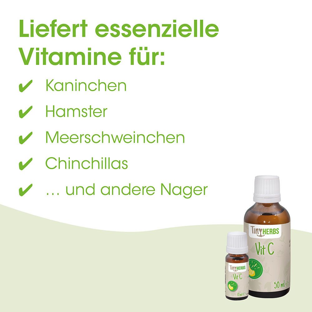 cdVet TinyHerbs Vit C, Ergänzungsfutter für: Zwergkaninchen, Ratten, Meerschweinchen, Ergiebig und einfach in der Anwendung
