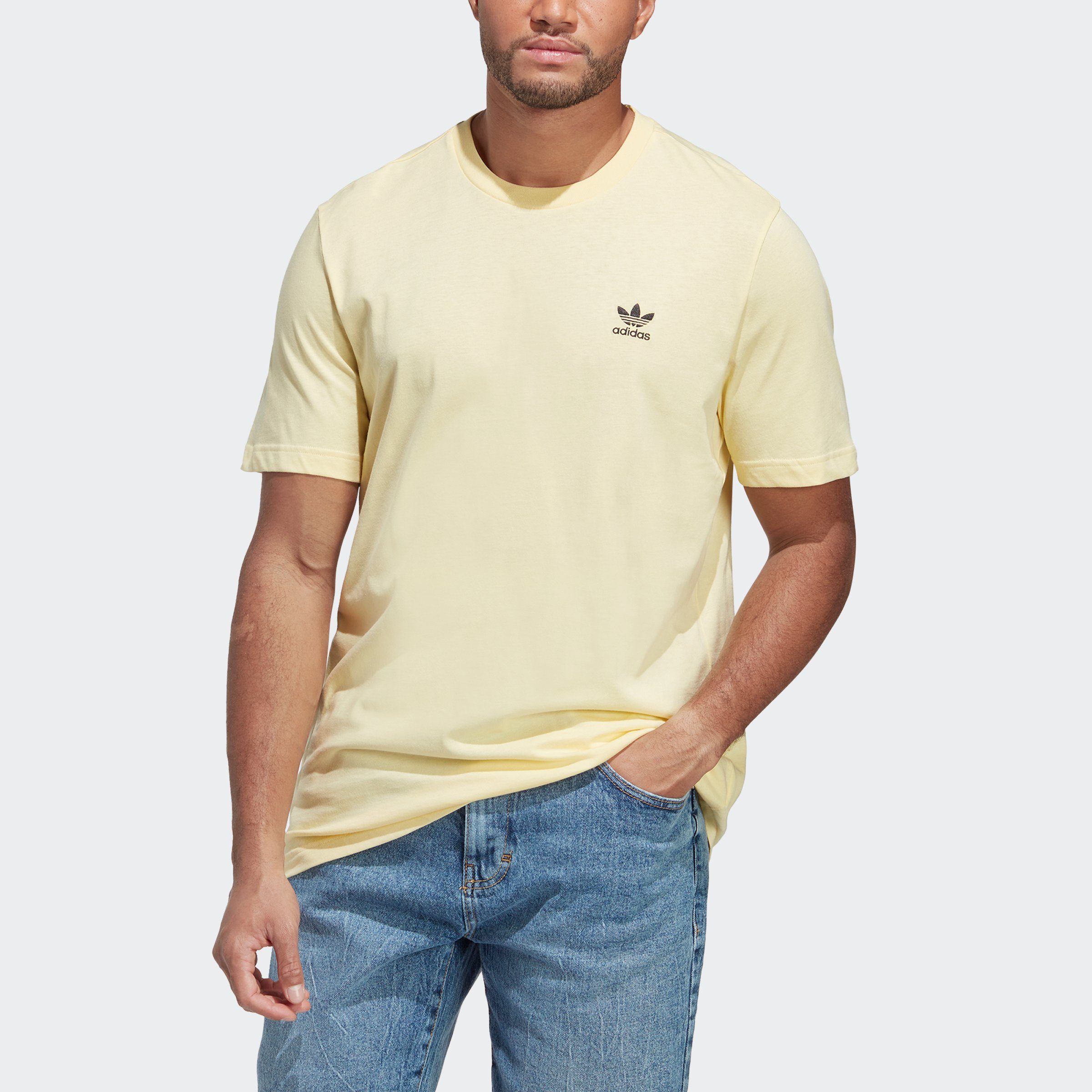 adidas Originals T-Shirt TREFOIL Almost Yellow ESSENTIALS