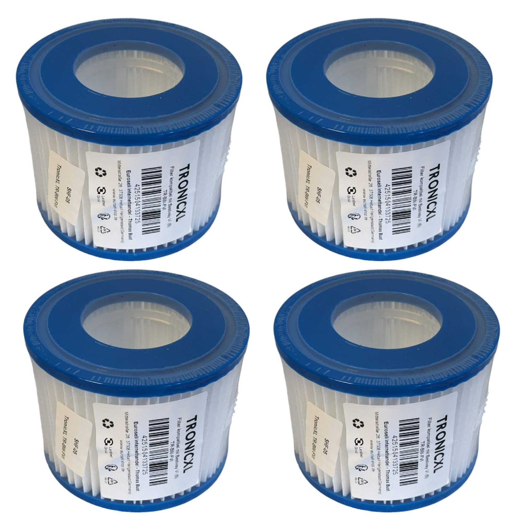 TronicXL Pool-Filterkartusche 4x Filter Pool für günstig online kaufen