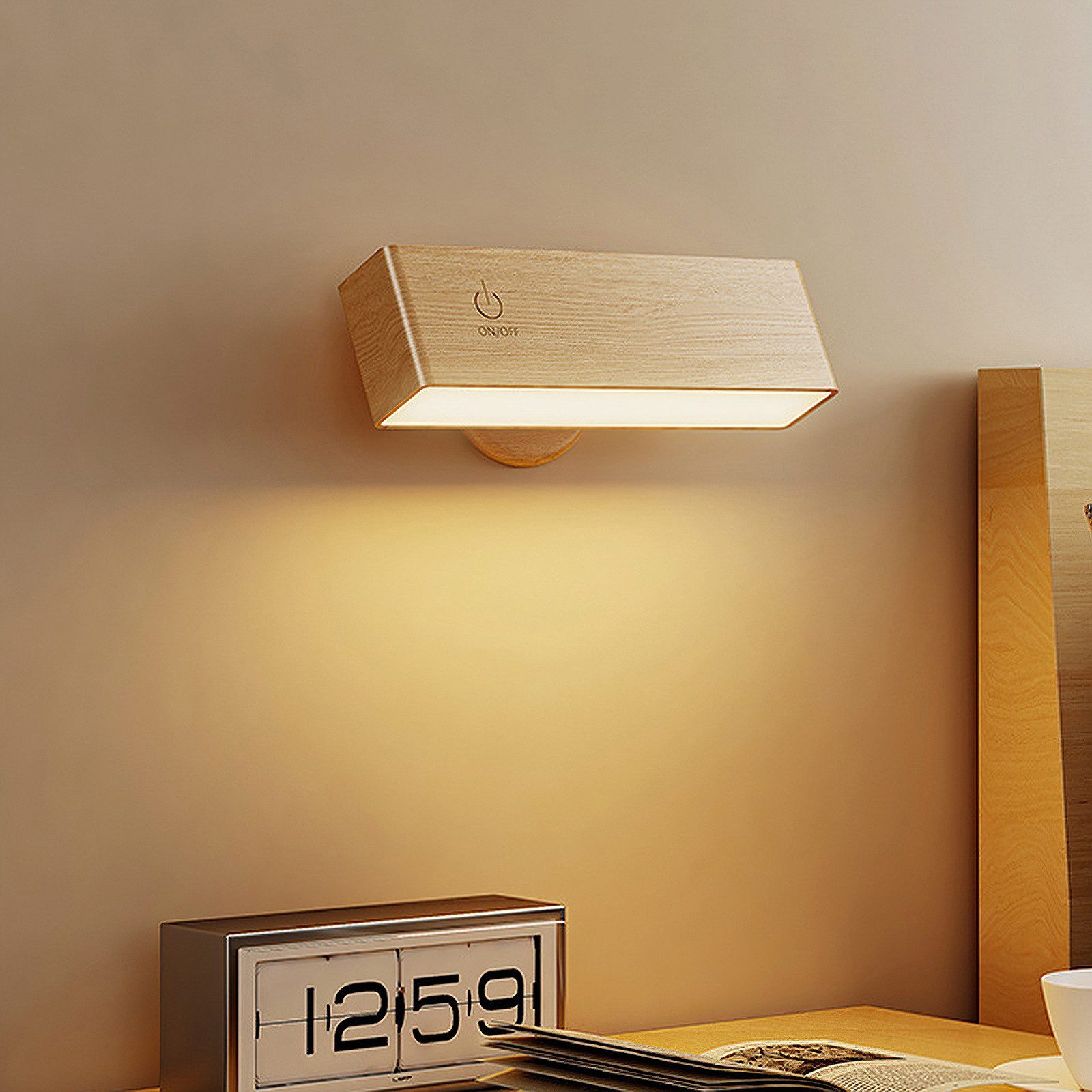 BlingBin LED Wandleuchte Innen Wandlampe, Touch Control Einstellbare Hellig günstig online kaufen