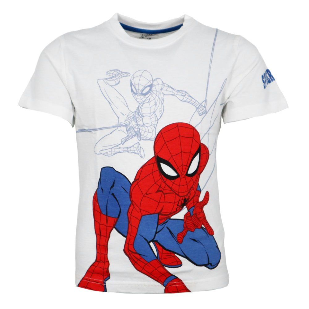 MARVEL Pyjama Marvel Spiderman Kinder Schlafanzug Pyjama Shirt Shorts 100% Baumwolle, Gr. 98 bis 128