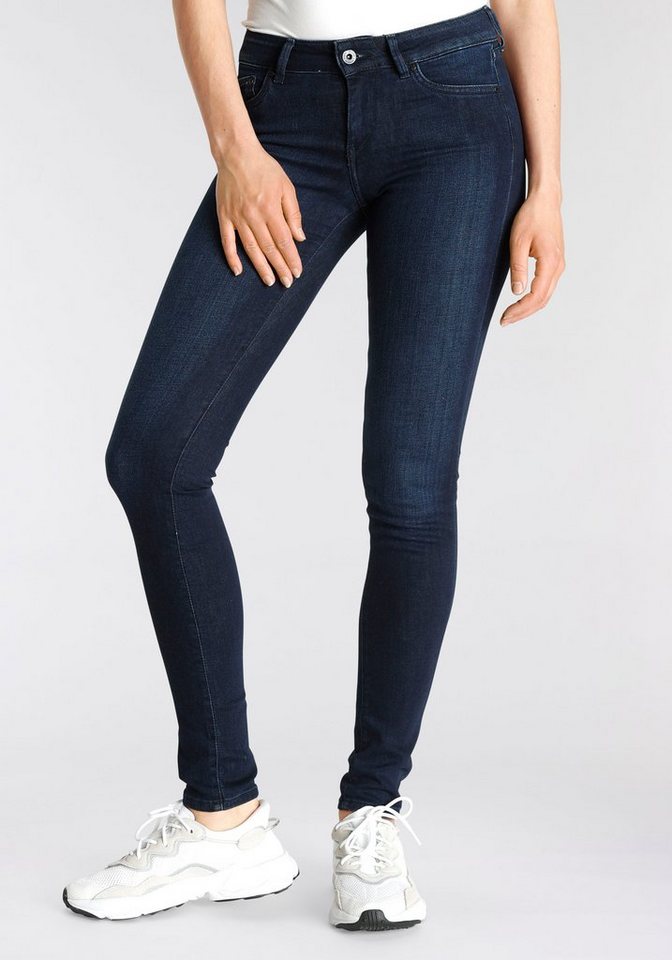 Pepe Jeans Skinny-fit-Jeans Pixie, Im klassischen Skinny-Fit mit engem  Beinverlauf und normaler Leibhöhe