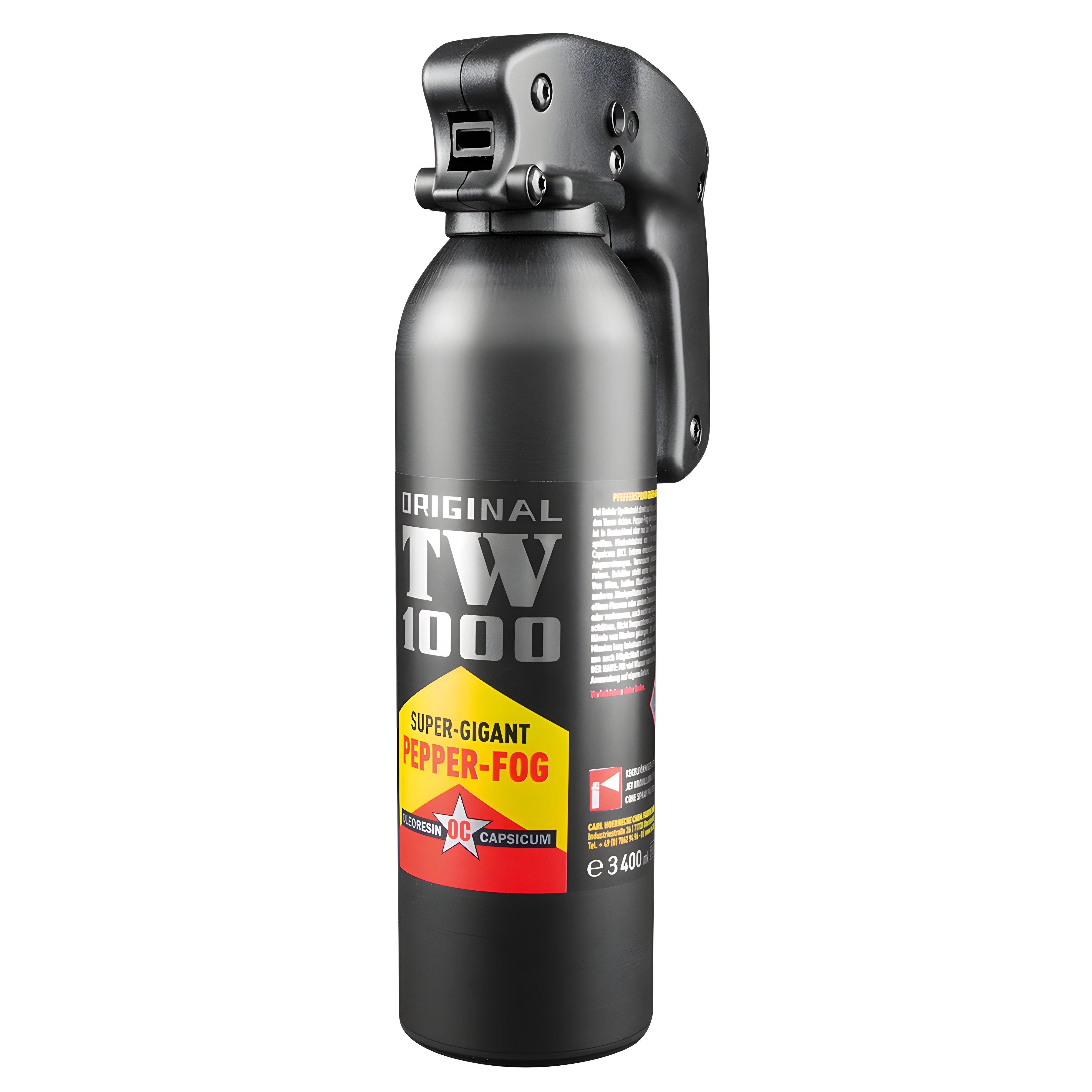 KH Security Marderspray Pfefferspray TW1000 Nebel 400 ml GIGANT, Reichweite 2 - 3 Meter / Sprühnebel