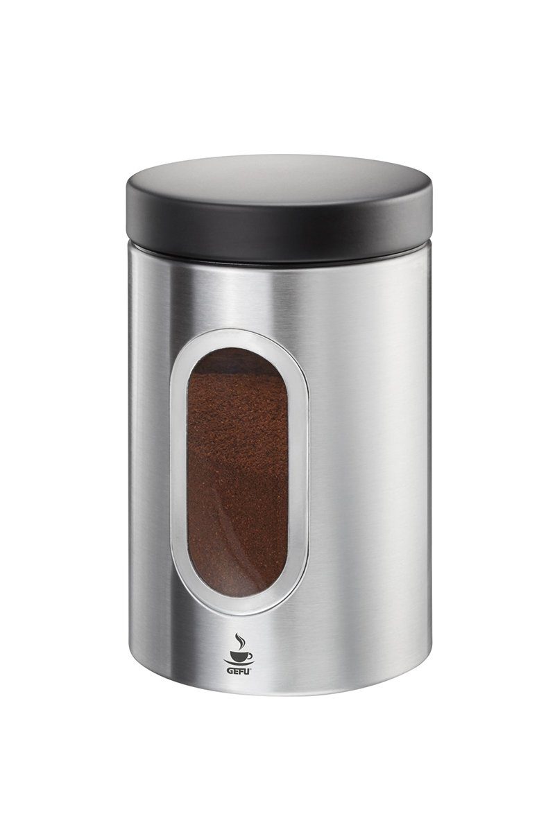 GEFU Wiederbefüllbare Espresso-Kapsel Kaffeedose PIERO 500Ml Luftdicht Edelstahl Vorrats