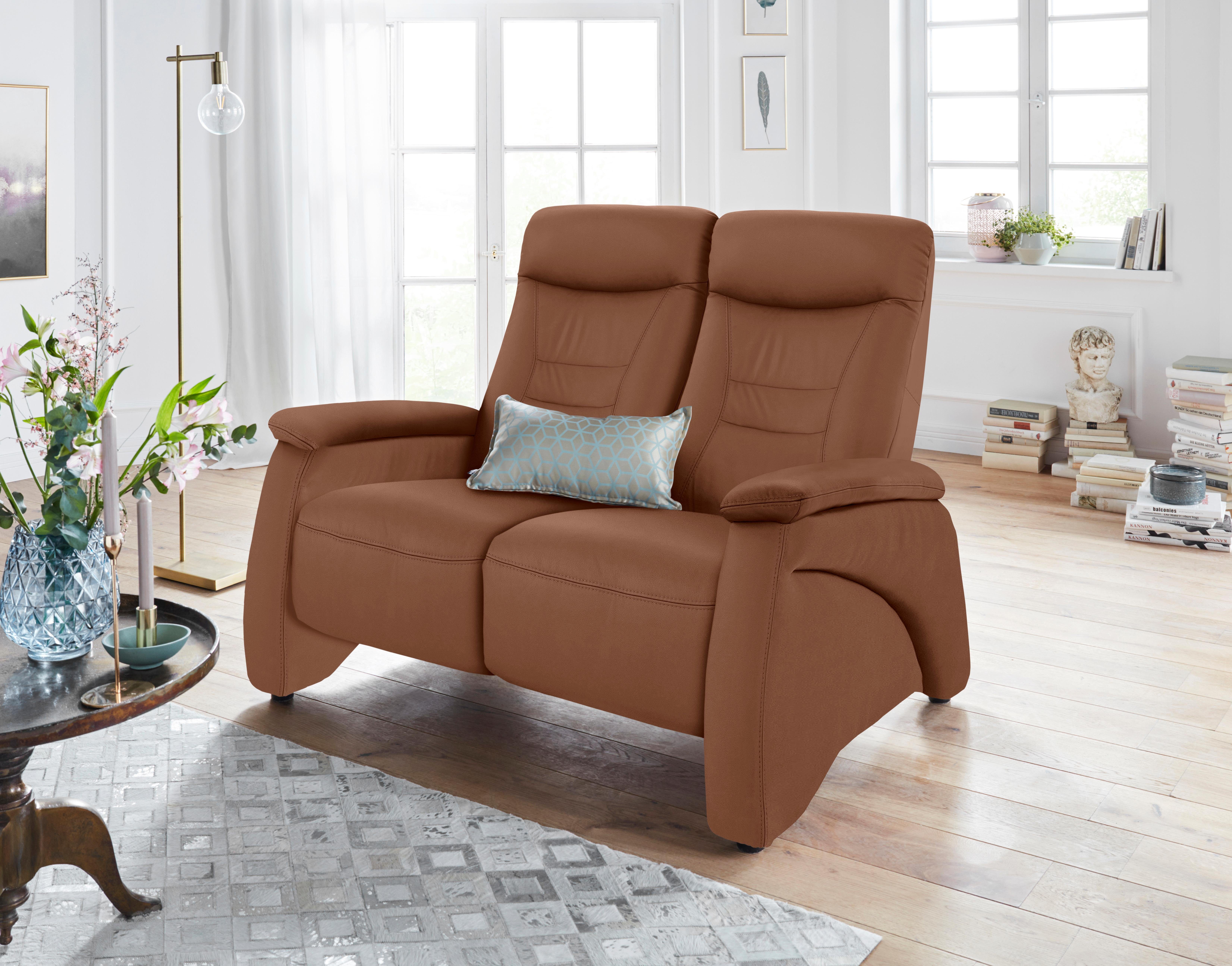 exxpo - sofa fashion 2-Sitzer Ascoli, Kinosofa mit hohem Sitzkomfort, bequeme Armlehnen, hoher Rücken, inkl. Relaxfunktion