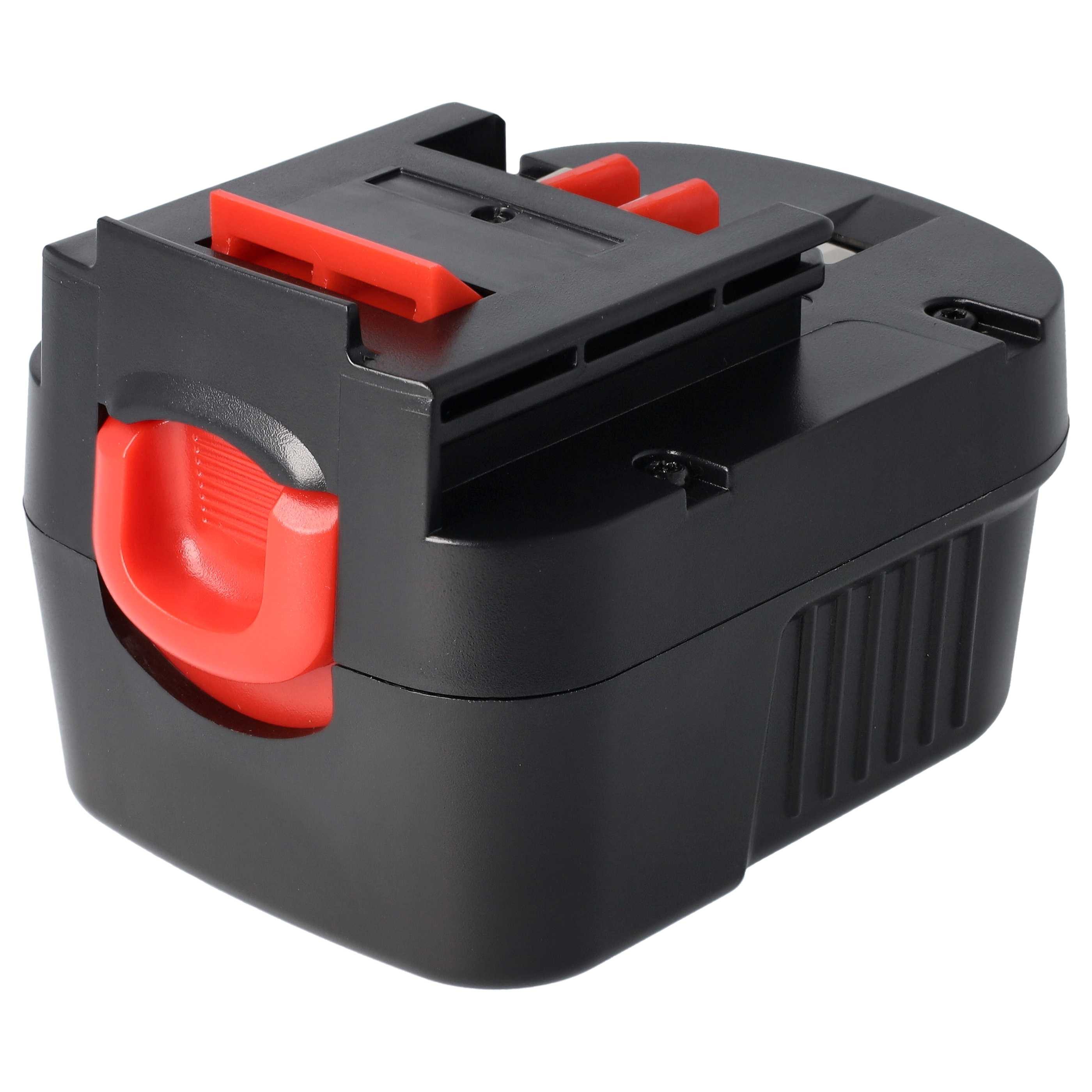 vhbw Akku Ersatz für Black & Decker A12, A12, A12-XJ, A12-XJ, A12EX, A1712, Akku Akku NiMH 1500 mAh (12 V, 1 St), Leistungsfähiger Austausch-Akku für Werkzeug Powertools wie