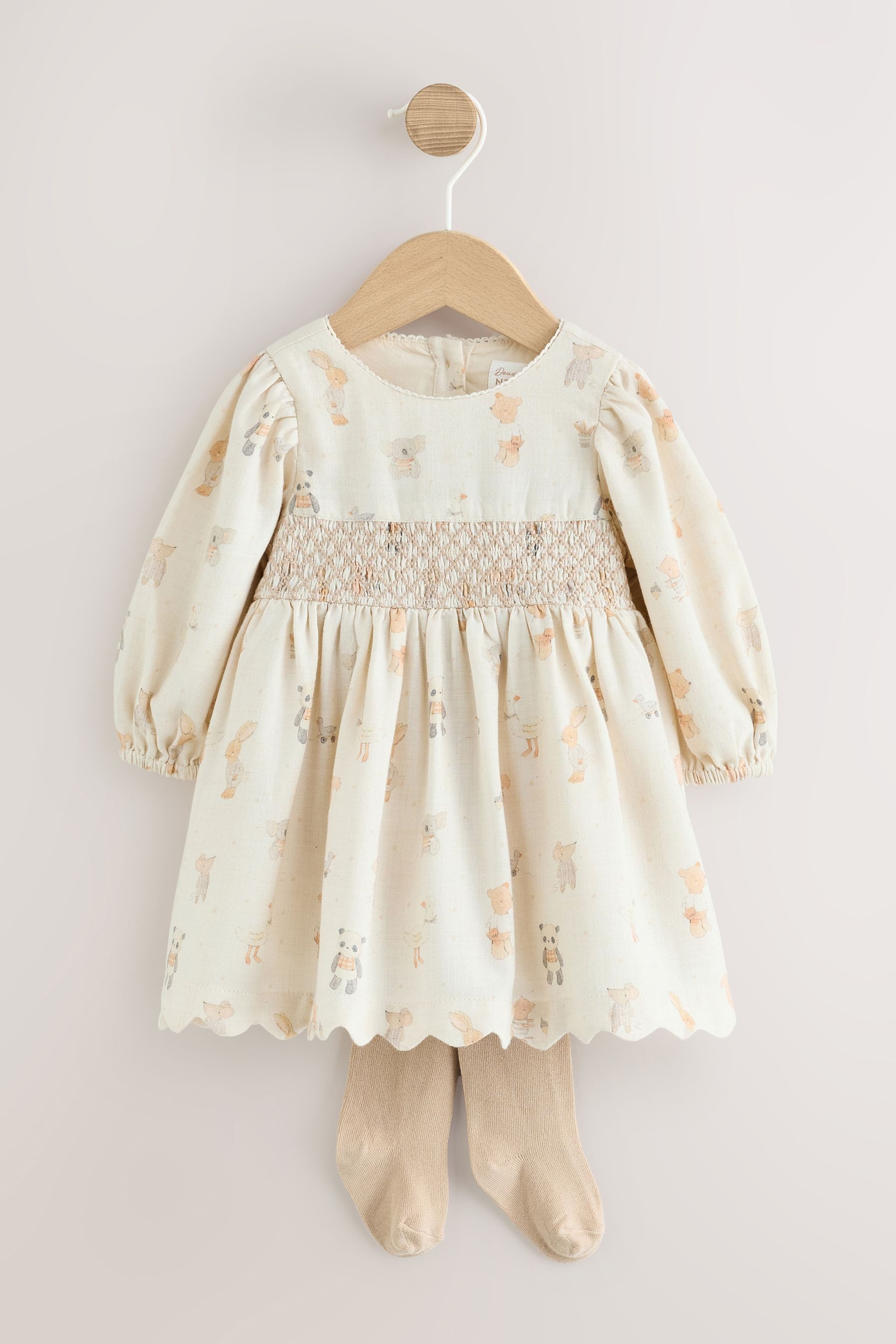 Next Blusenkleid 2-teiliges Set für Babys: Kleid & Strumpfhose (2-tlg)