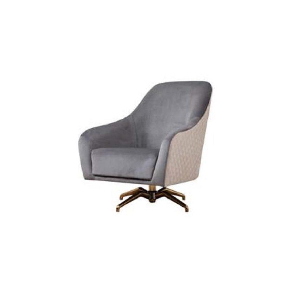 Luxus Textil Polster Möbel Holz Design JVmoebel Neu Modern Sessel Wohnzimmer Sessel