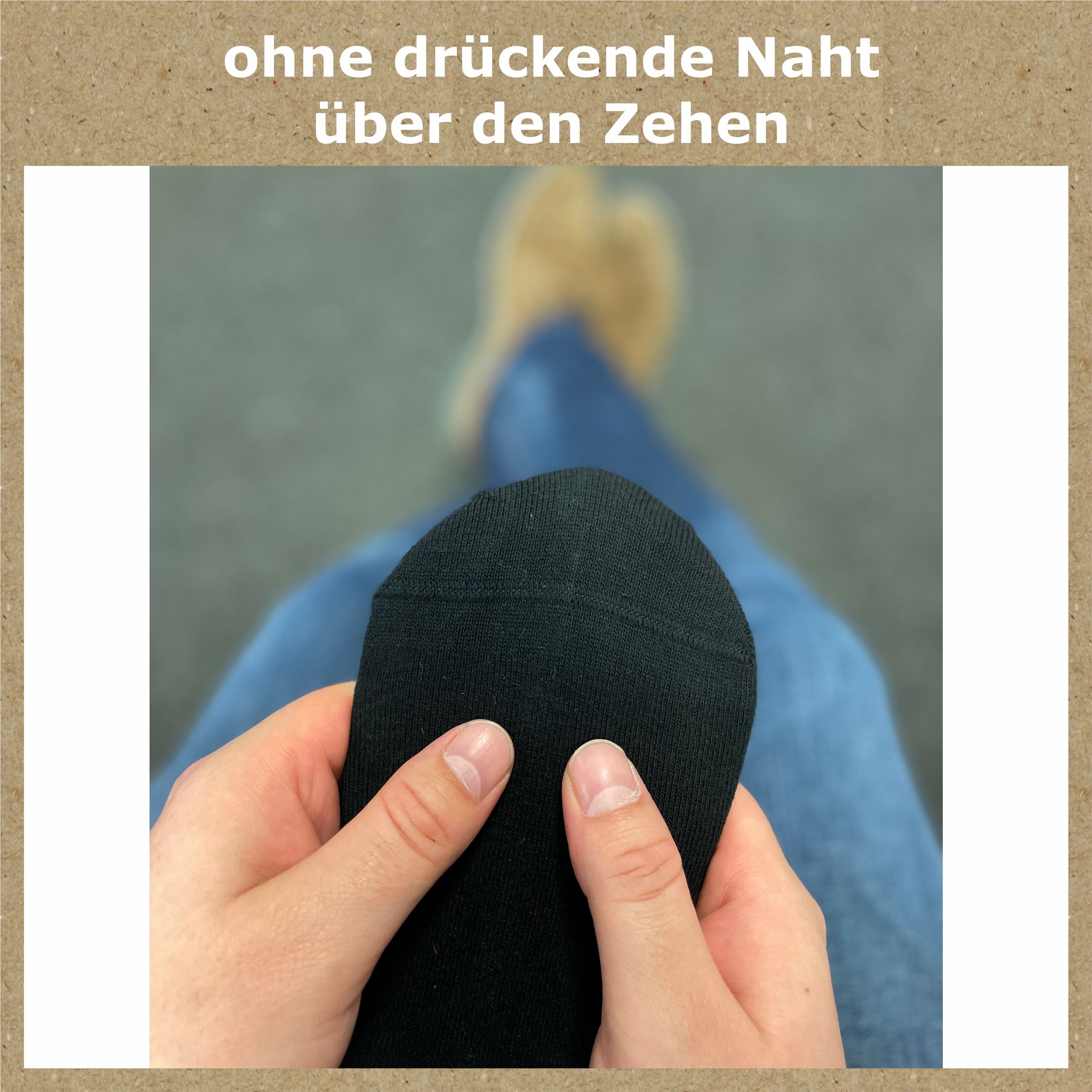 GAWILO Basicsocken für Herren aus 100% Baumwolle - ohne Gummi - ohne drückende Naht (12 Paar) in schwarz, weiß & blau - für Preisbewusste in ansprechender Qualität