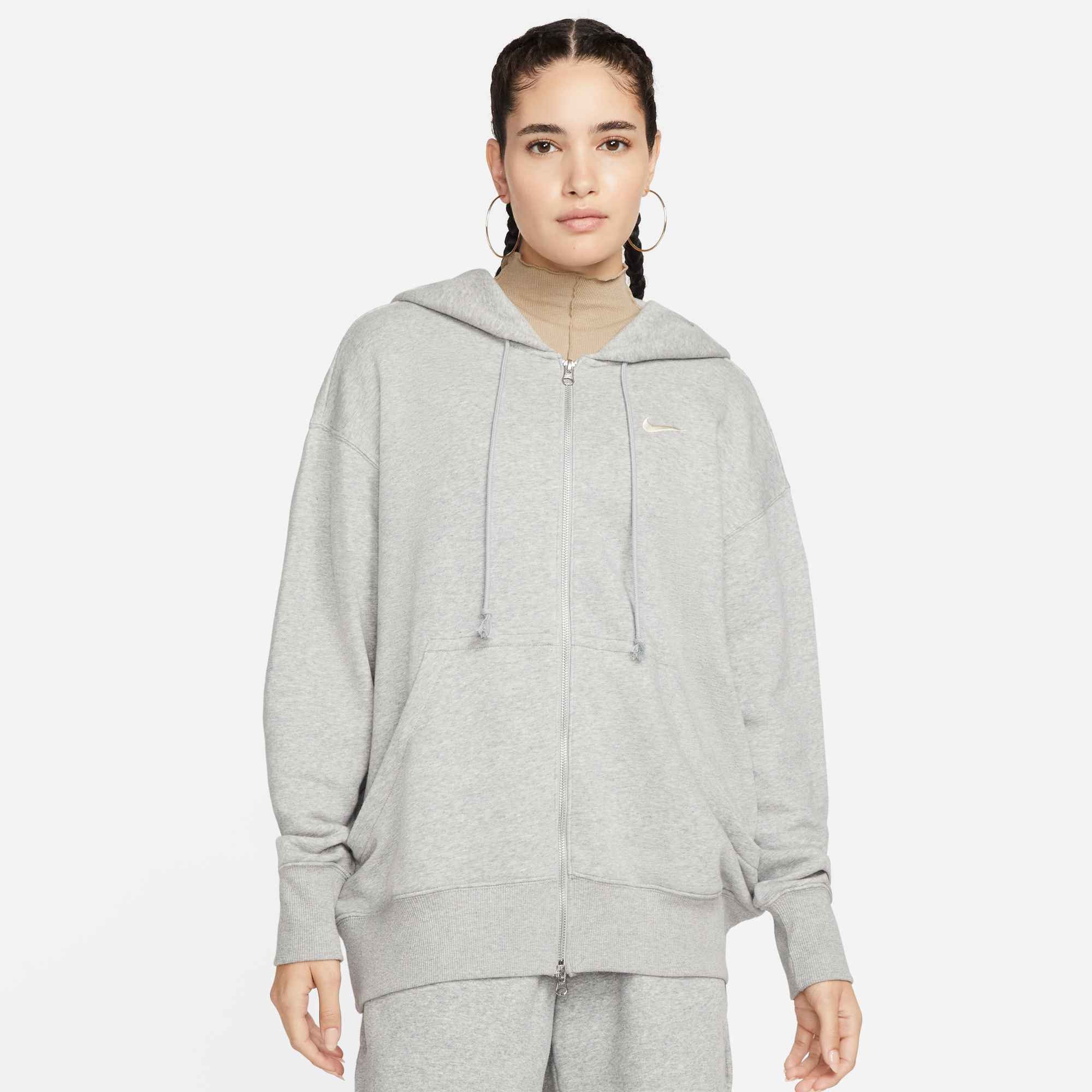 Nike Sportswear Kapuzensweatshirt W NSW PHNX FLC FZ OS HOODIE Oversize-Schnitt, mit Reißverschluss, mit Kängurutasche