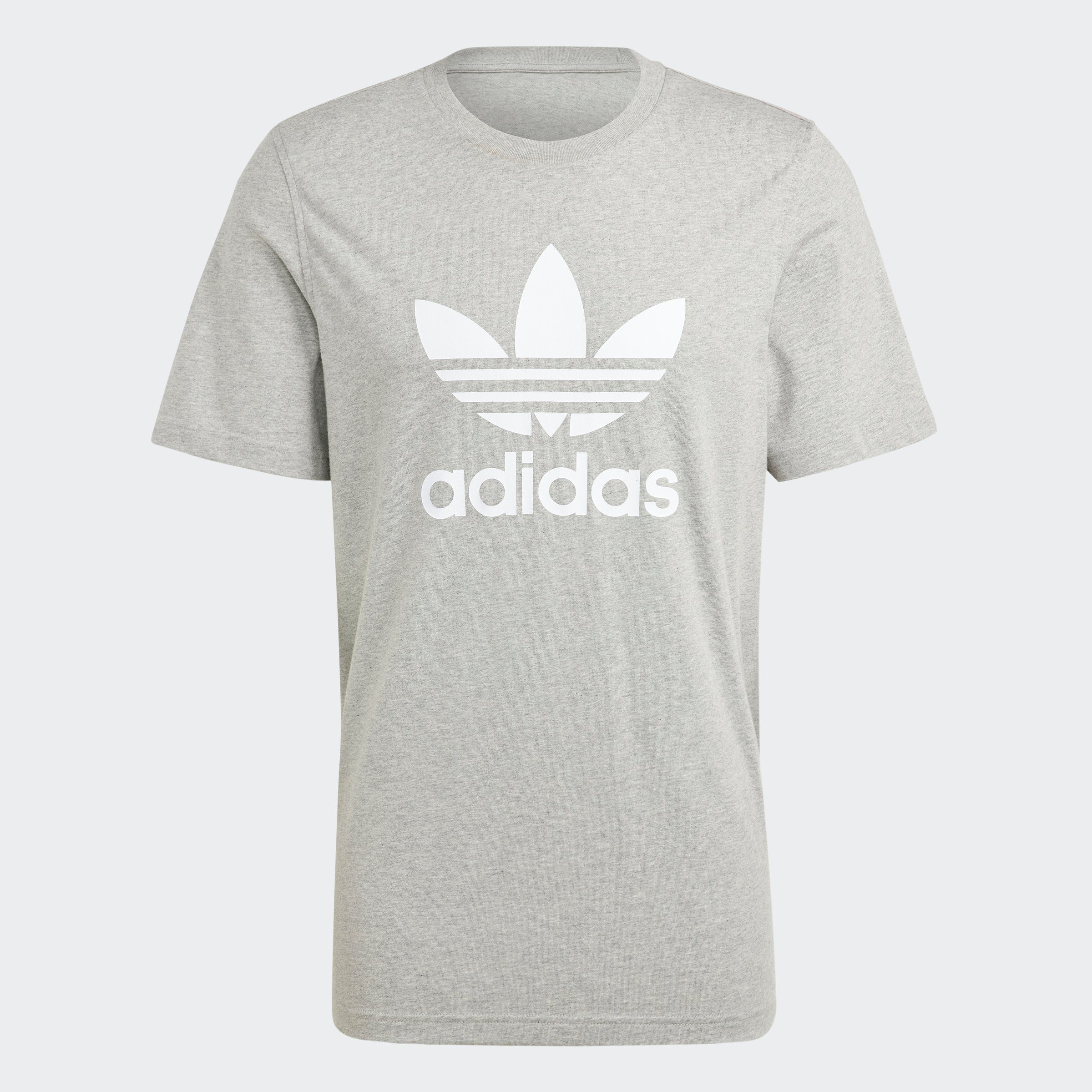 Medium Originals CLASSICS Heather Grey adidas ADICOLOR T-Shirt TREFOIL