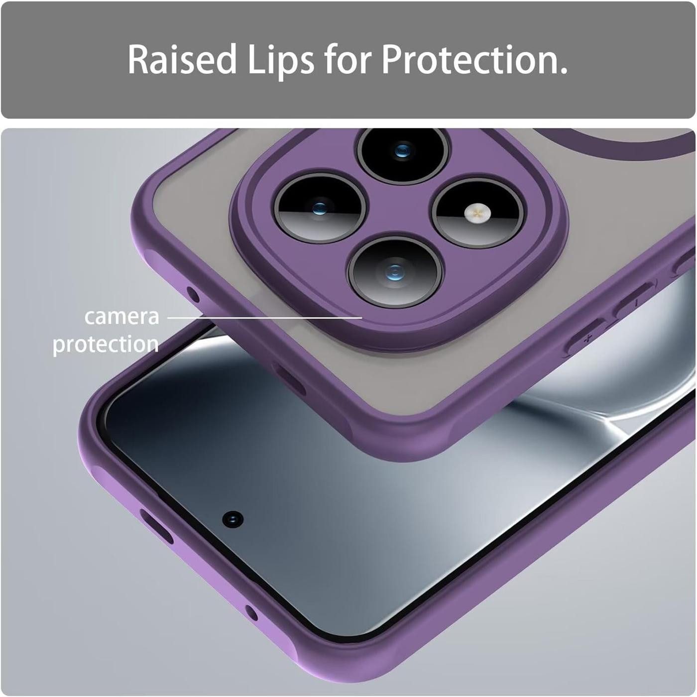 CoolGadget Handyhülle Magnet-Hülle für Xiaomi Redmi Note 15 Pro 4G Schutzhülle magnetisch 6,77 Zoll, Hülle Matt Stoßfest kompatibel mit QI-Laden Zubehör Kameraschutz Case