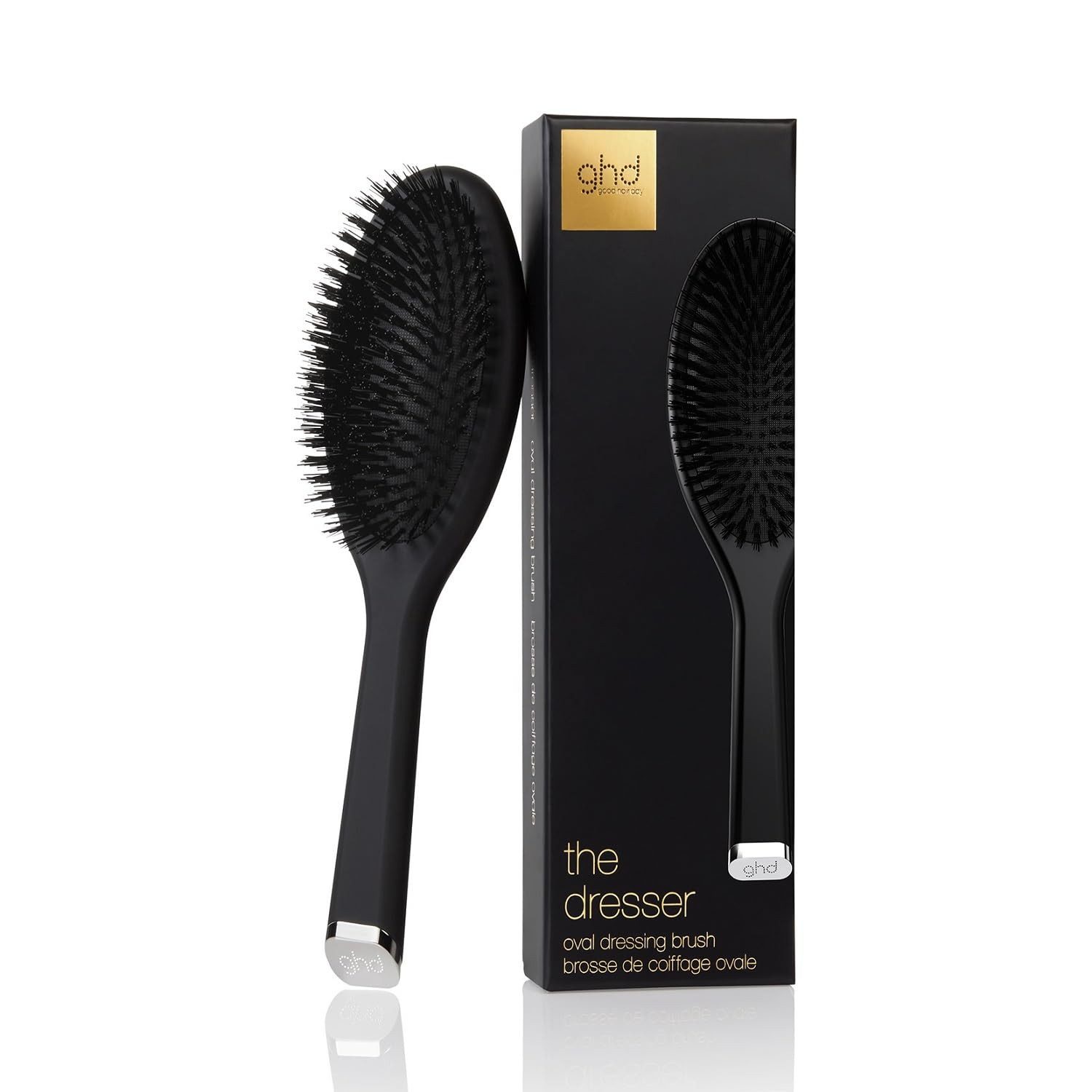 GHD Haarbürste The Dresser, Ovale Haarbürste - Antistatische Nylonborsten, für alle Haartypen, Vielseitiges Styling