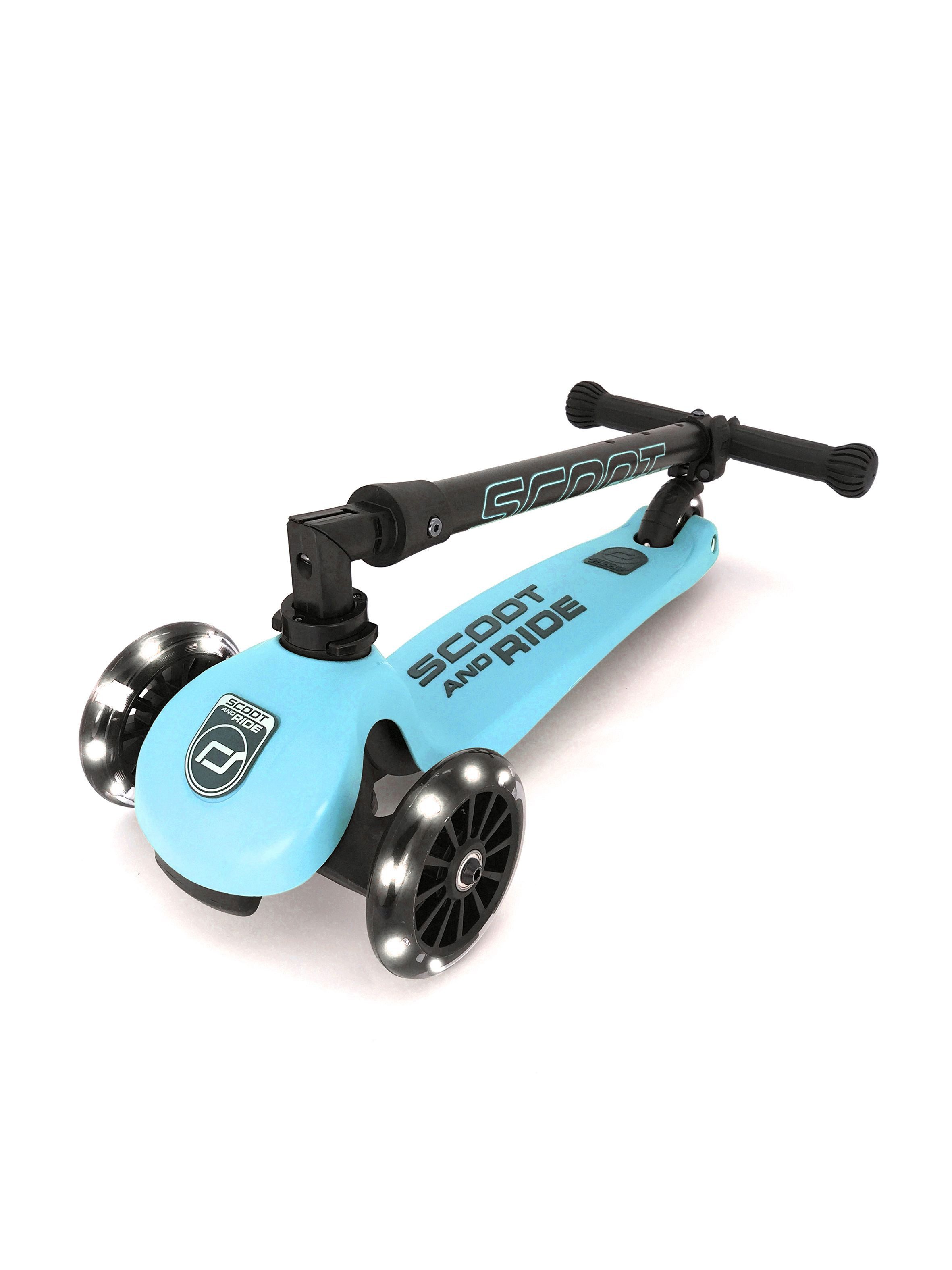 Scoot and Ride Dreiradscooter Highwaykick 3 LED Blueberry, Kinderroller in Hellblau