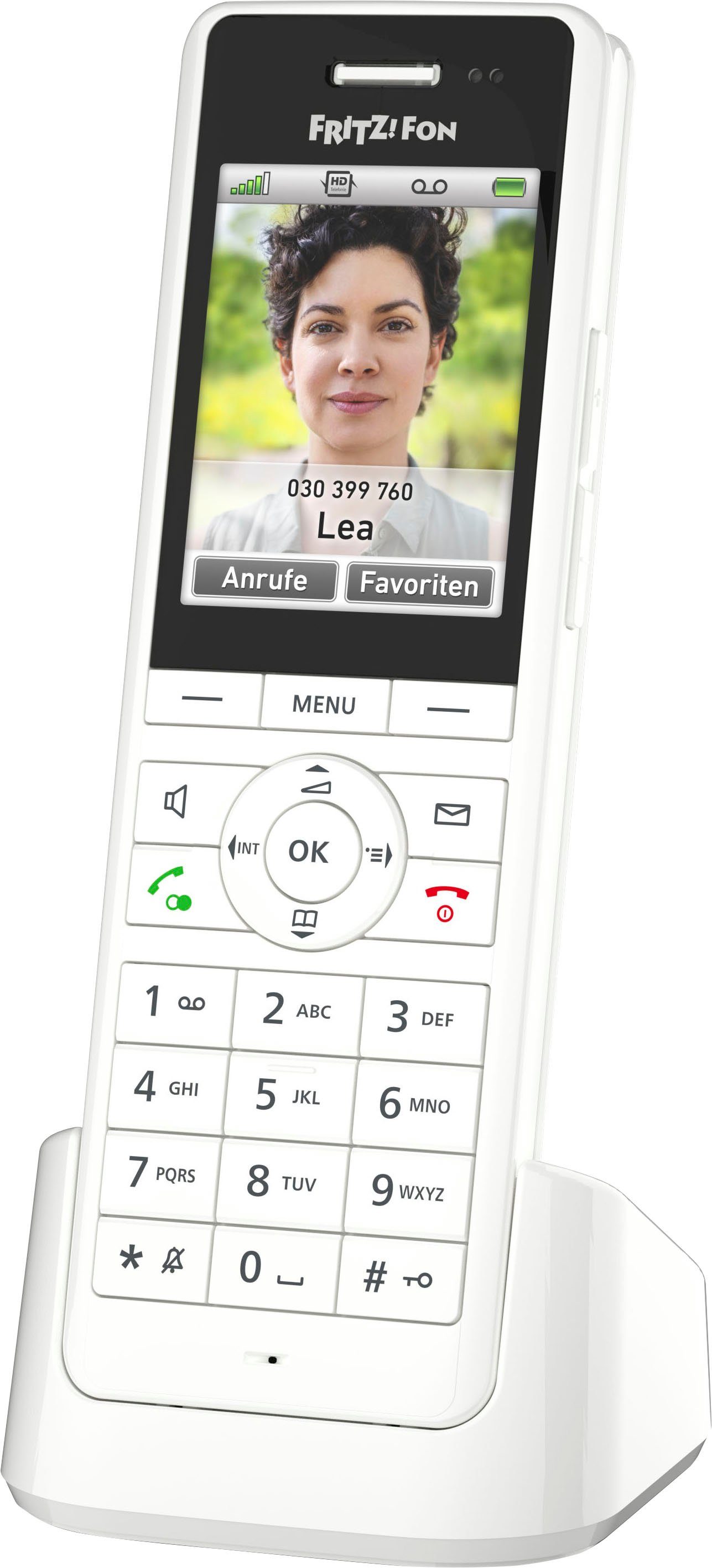 AVM FRITZ!Fon X6 DECT-Telefon (Mobilteile: 1), Taste für Schnellzugriff auf  frei belegbaren Favoriten