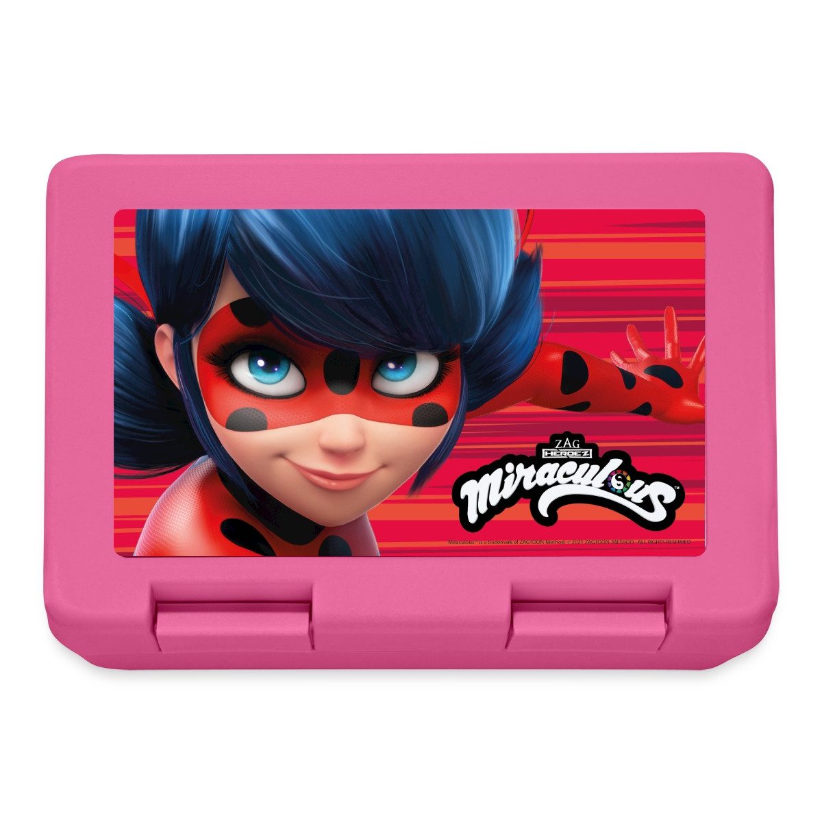 Spreadshirt Lunchbox Miraculous Ladybug Logo Brotdose Lunchbox, Plastik, Aluminium