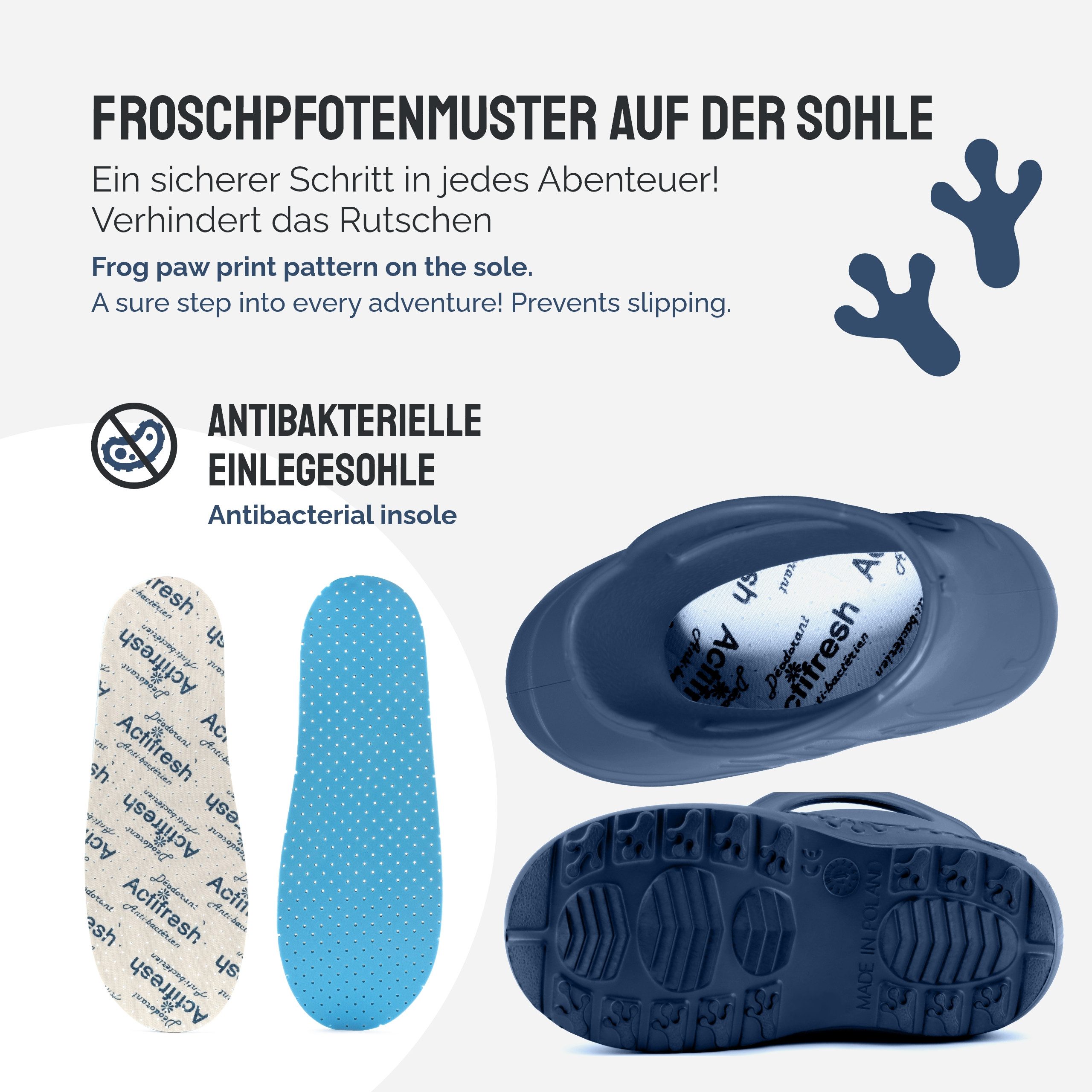 Ladeheid EVA Regenschuhe für Frauen LA-CA-09 Gummistiefel