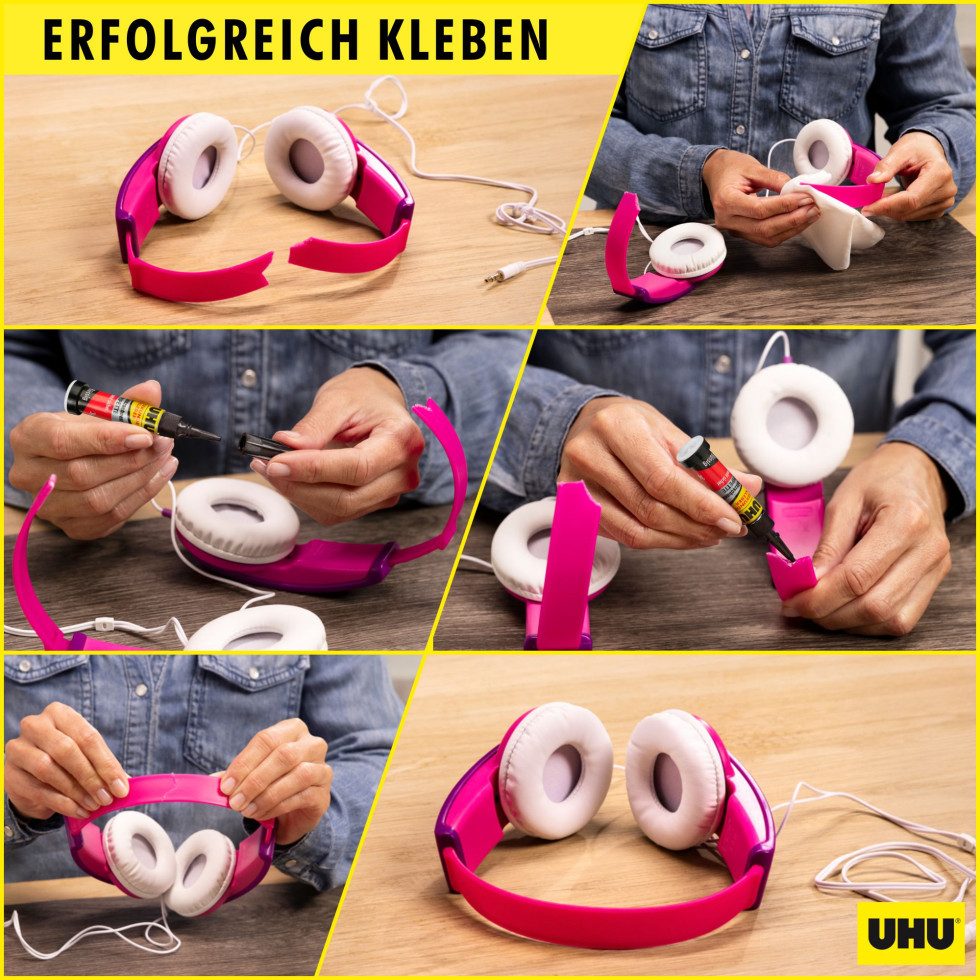 UHU Bastelkleber UHU Sekundenkleber blitzschnell Minis 3 g (3 x 1