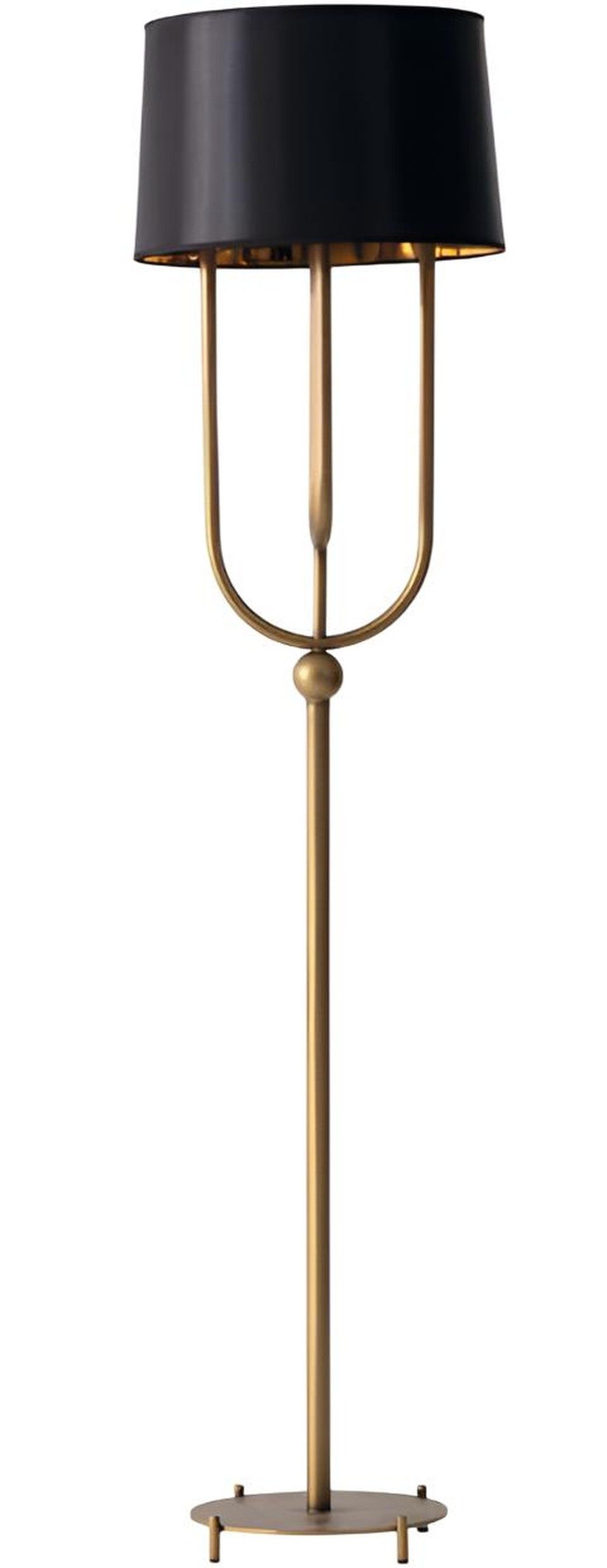 JVmoebel Stehlampe Schwarze Designer-Stehlampe aus Metall für modernes Wohnen, Ohne Leuchtmittel, Tageslichtweiß, Warmweiß, Kaltweiß, Made in Europa