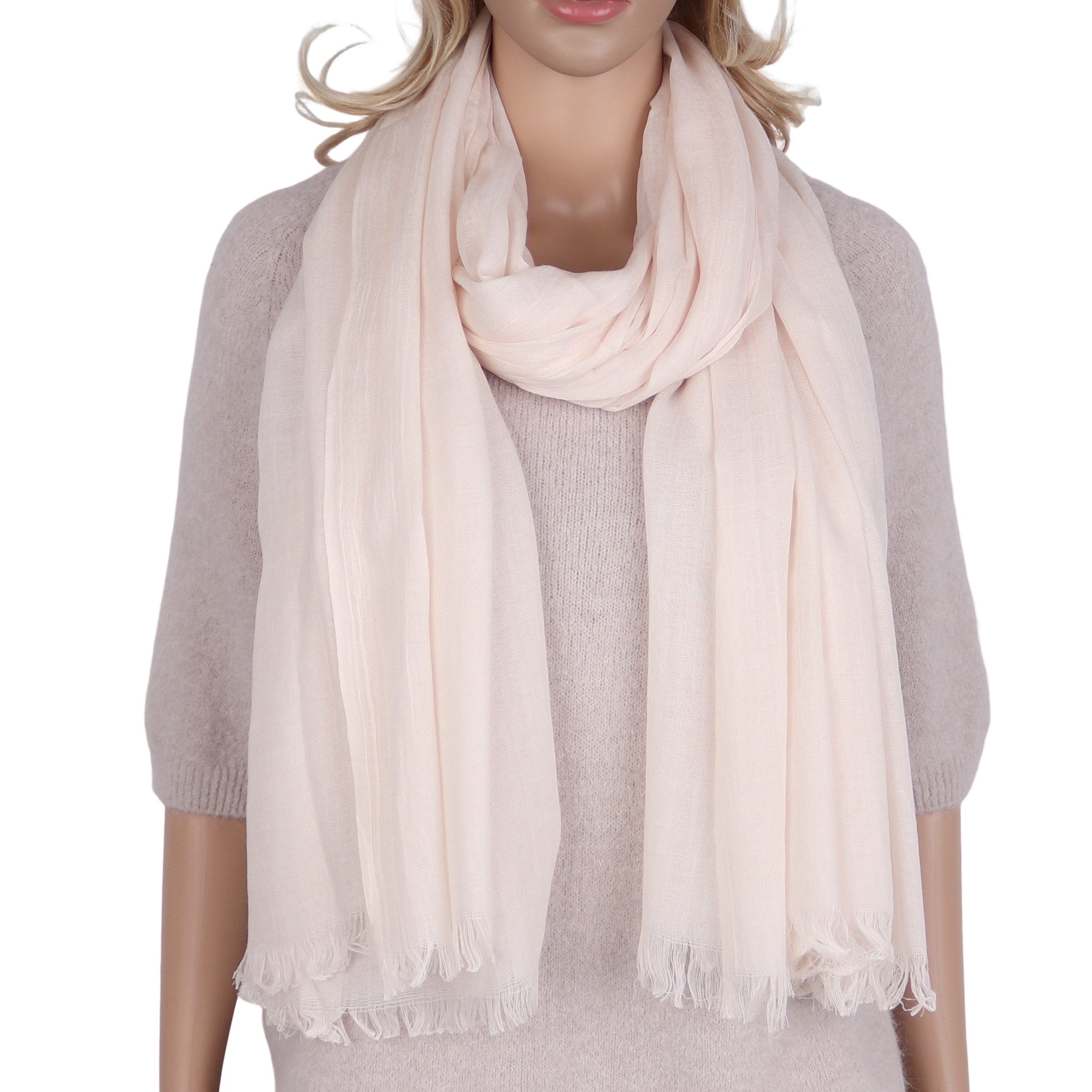 MIRROSI Modeschal weicher Unifarbe XXL Schal ca.110x180cm, (viele tolle Farben zur Auswahl), Damen Halstuch ideal für Frühling, Sommer, Herbst