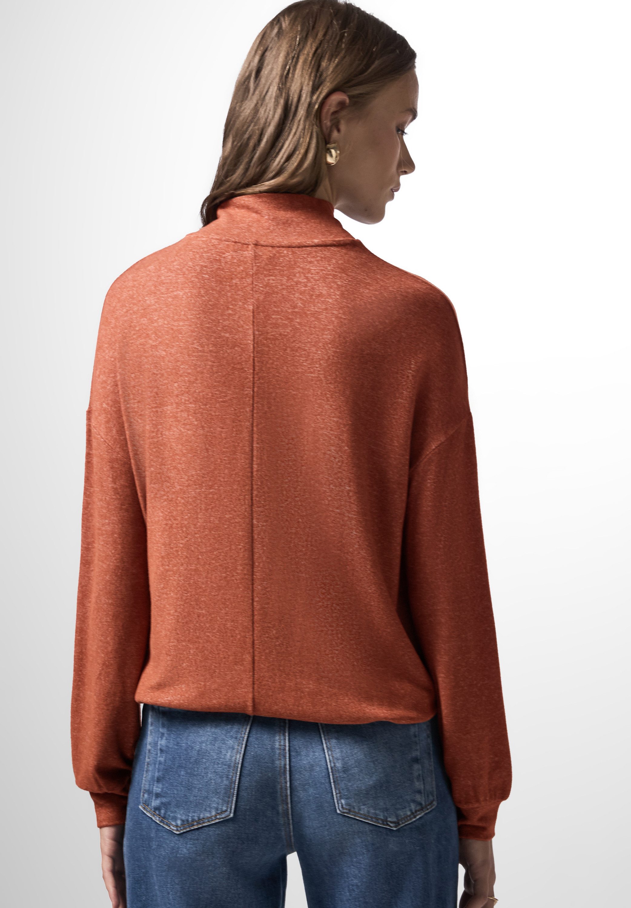 STREET ONE STUDIO Langarmshirt aus softem günstig online kaufen