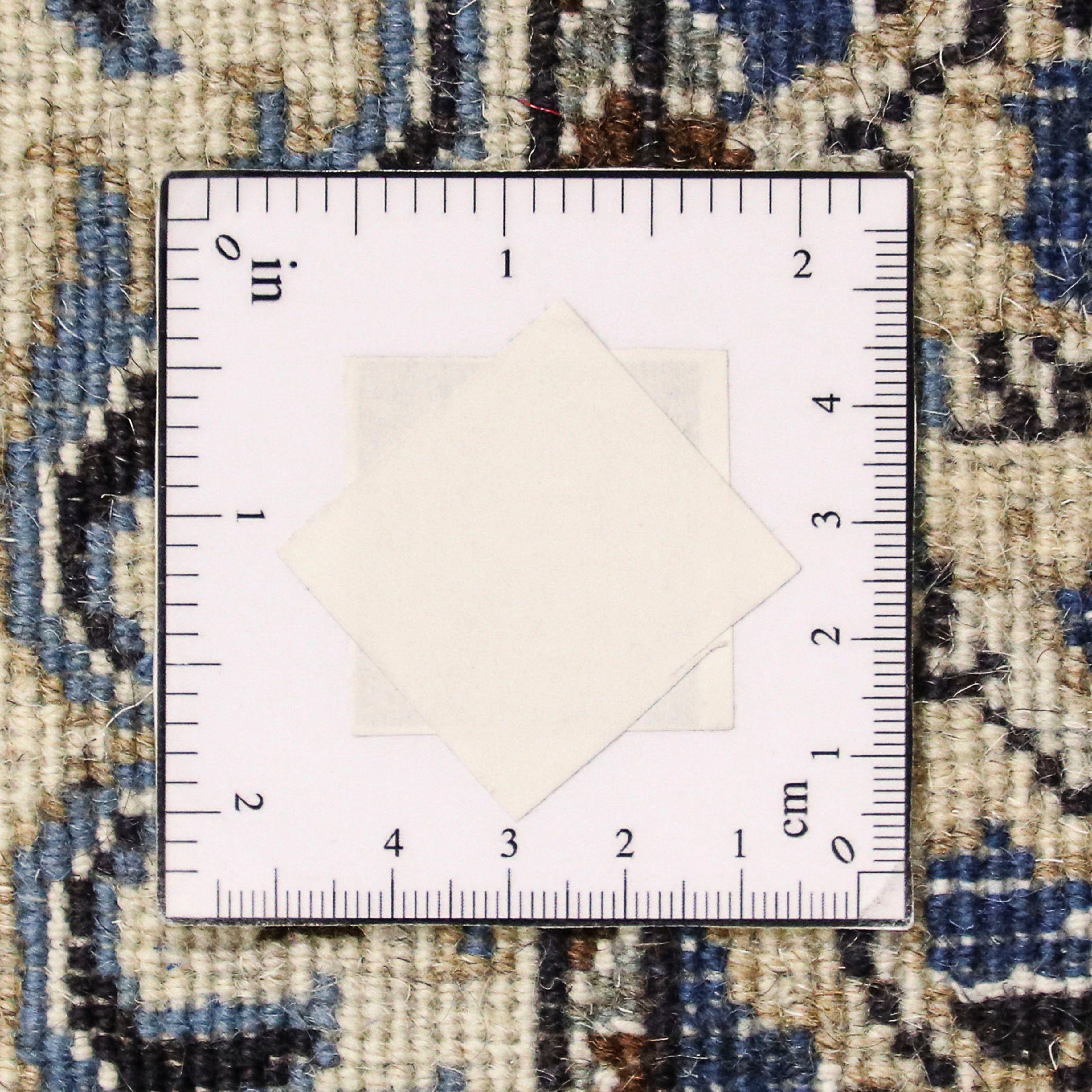 Nain 300 - rechteckig, 80 Einzelstück mit Orientteppich cm Perser Wohnzimmer, mm, x - 12 Höhe: morgenland, dunkelblau, Handgeknüpft, - Zertifikat