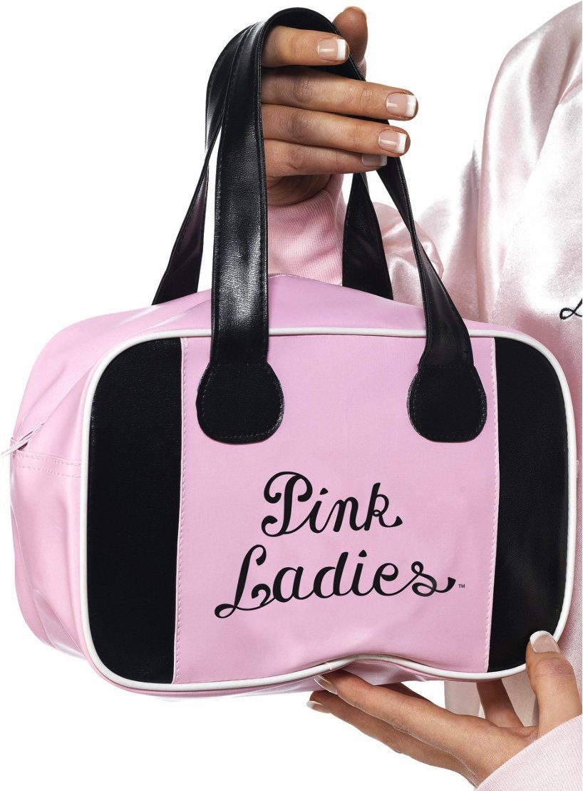 Smiffys Handtasche Grease Pink Ladies Handtasche, Das passende Täschchen für den 70er Jahre Kultfilm