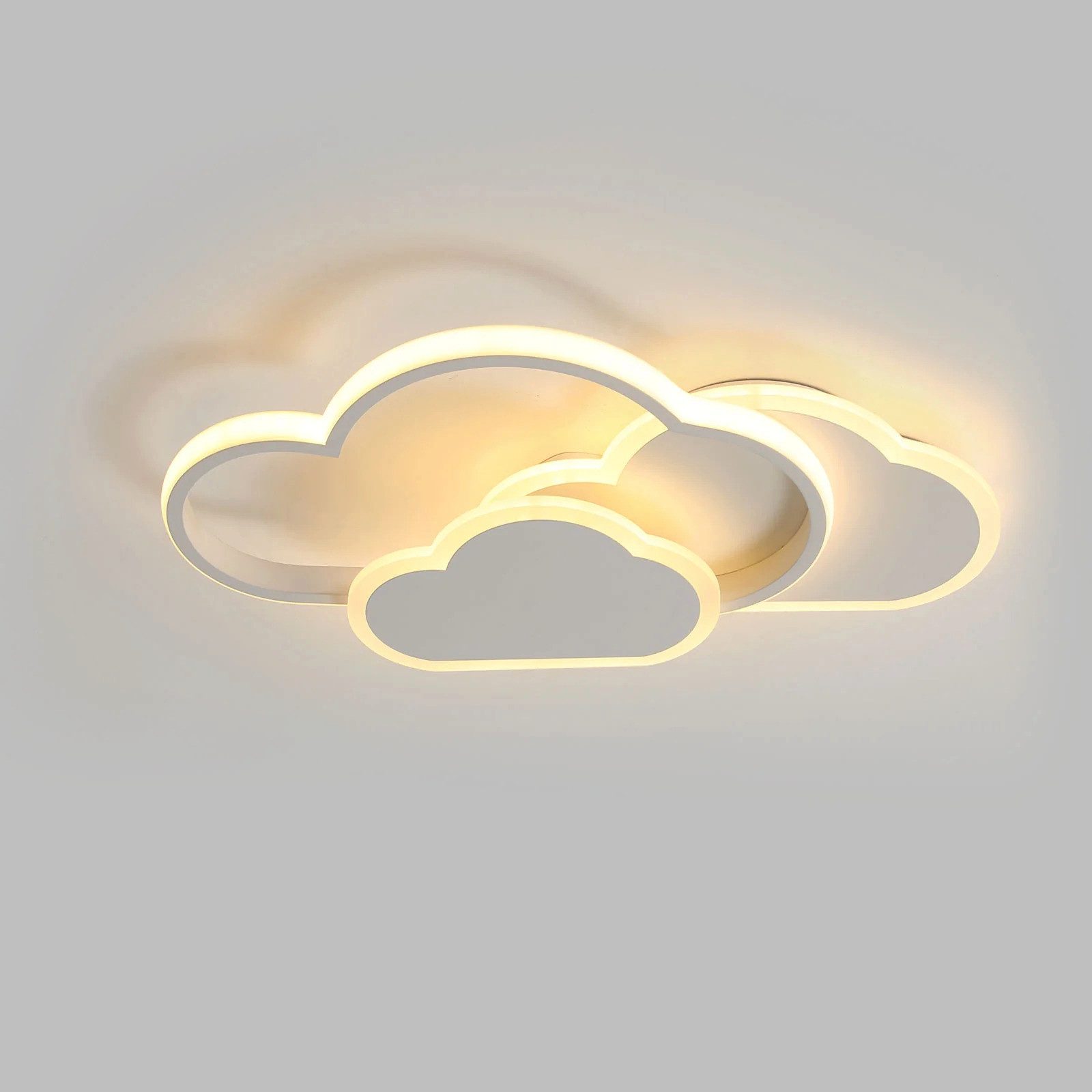 Riserva LED Deckenleuchte LED Wolken Deckenleuchte 36W 42cm 3000K Warmlicht für Schlafzimmer, LED wechselbar, LED-Deckenleuchte, kreative Wolken-Deckenleuchte