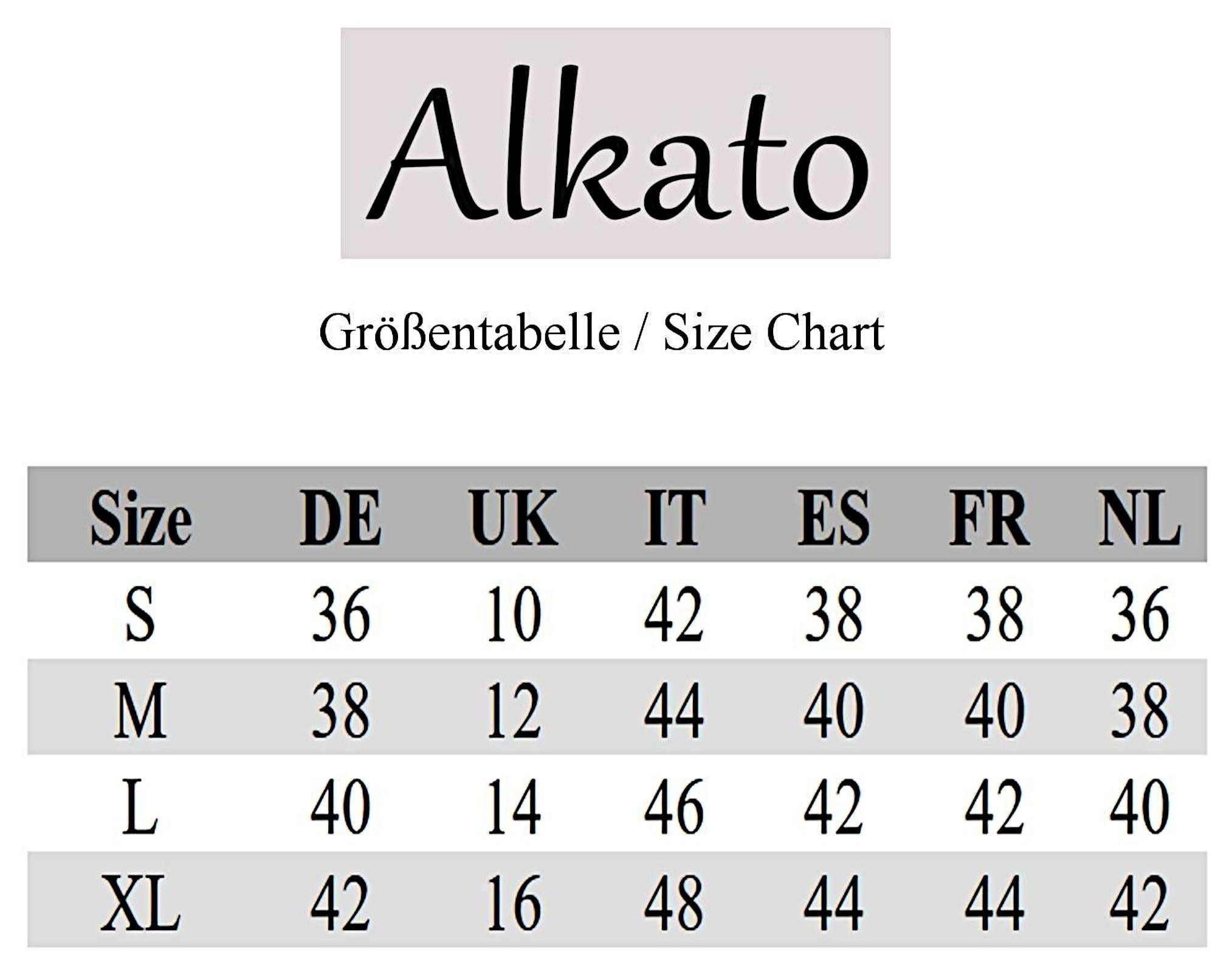 Alkato Rollkragenshirt Alkato Damen Langarm Shirt mit Stehkragen günstig online kaufen