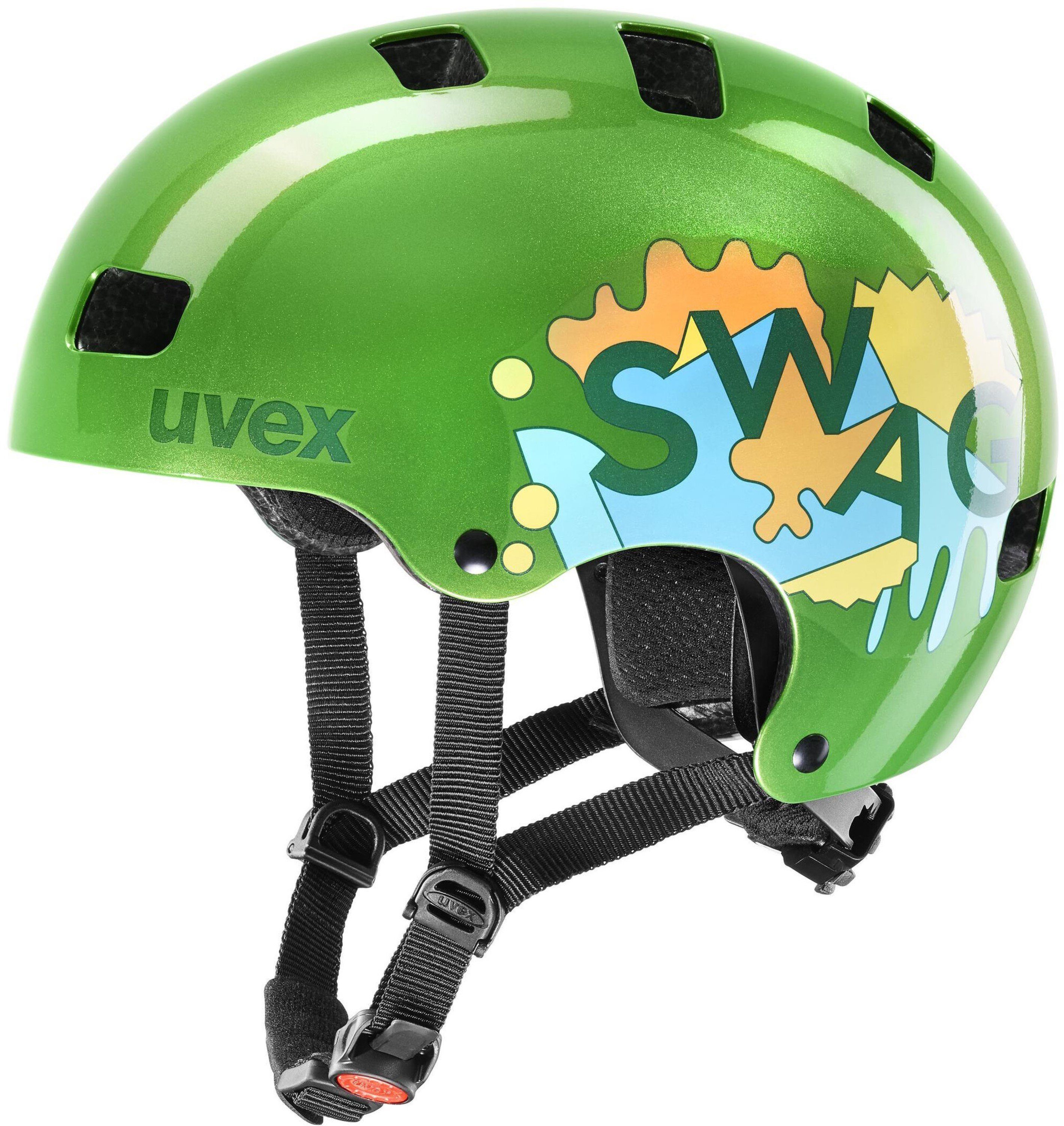 Uvex Kinderfahrradhelm Kid 3 SWAG green (metallic)