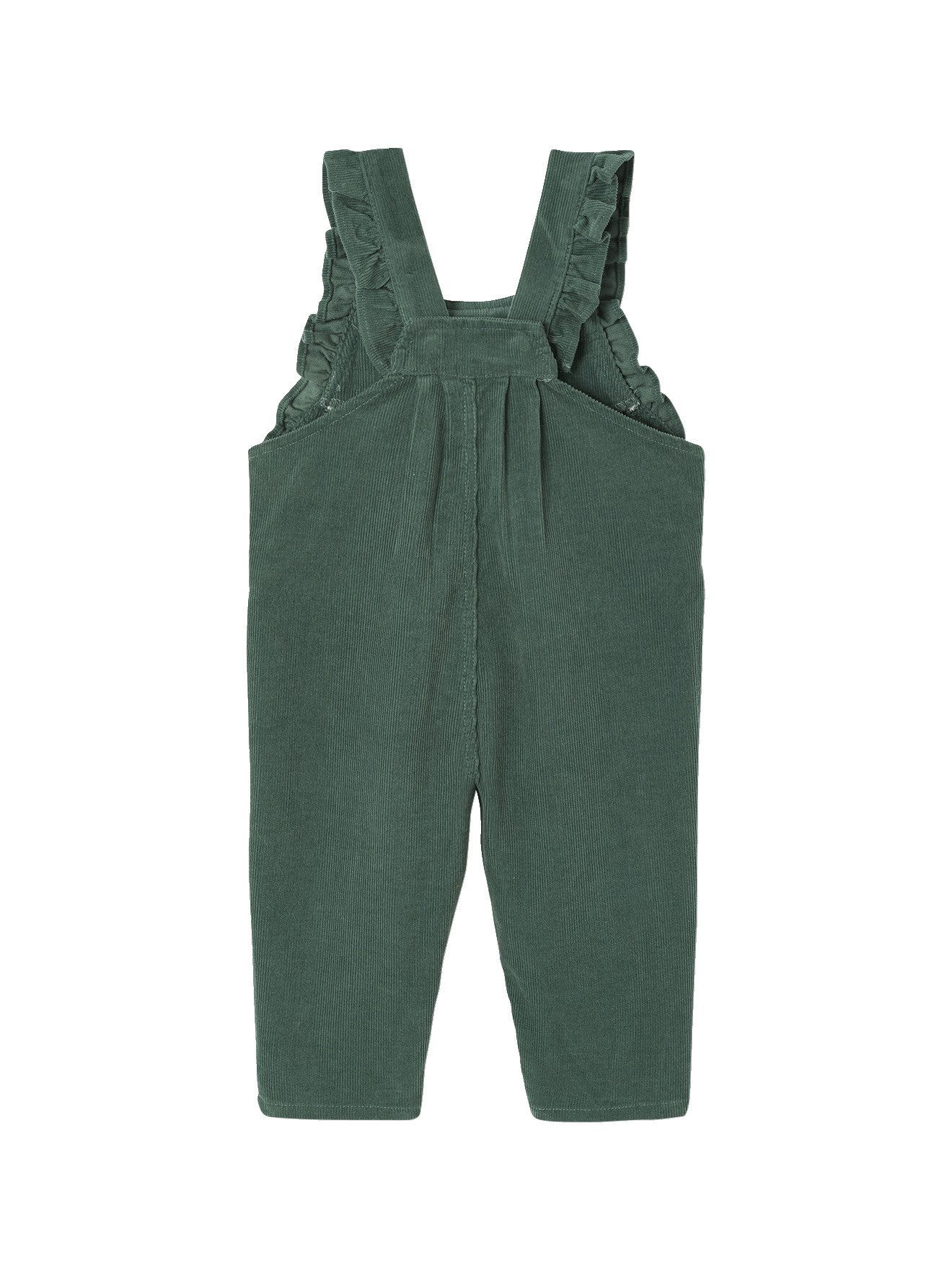vertbaudet Jumpsuit Mädchen Baby Cord-Latzhose mit Volants