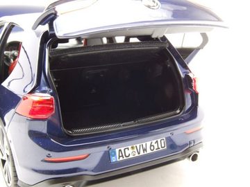 Norev Modelltraktor VW Golf 8 GTI 2020 dunkelblau metallic Modellauto 1:18 Norev, Maßstab 1:18