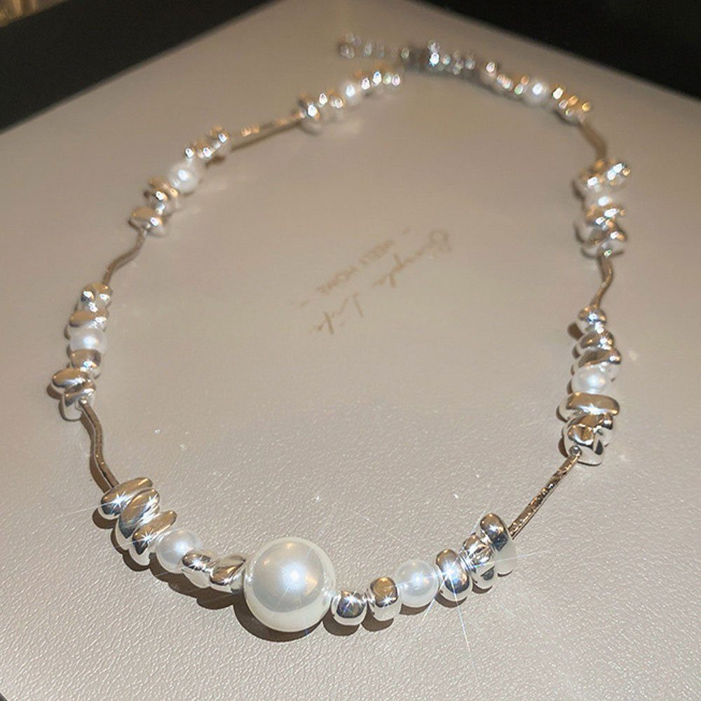 Armband und Perlen-Set Hochzeiten Partys (2-tlg) Elegant Schmuckset für funkelnd Hochzeits Geeignet Bankette LAKKEC Halskette Damenschmuck,