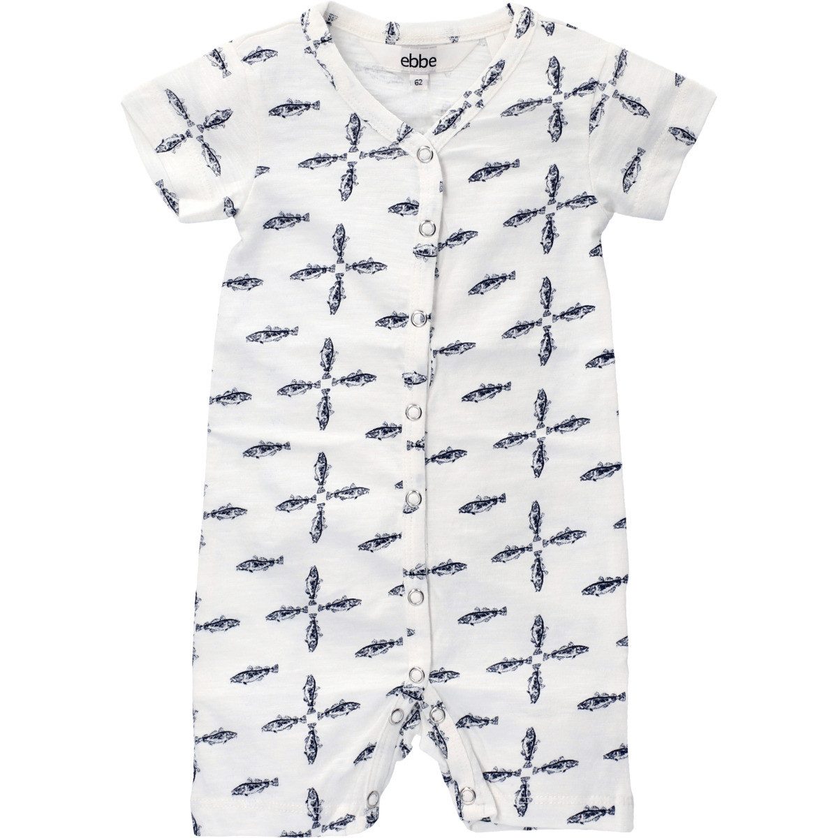 ebbe kids Игрок Sea Unisex Kinder Sommerstrampler, Einteiler, Babyanzug, Kurzarm-Strampler, Overall